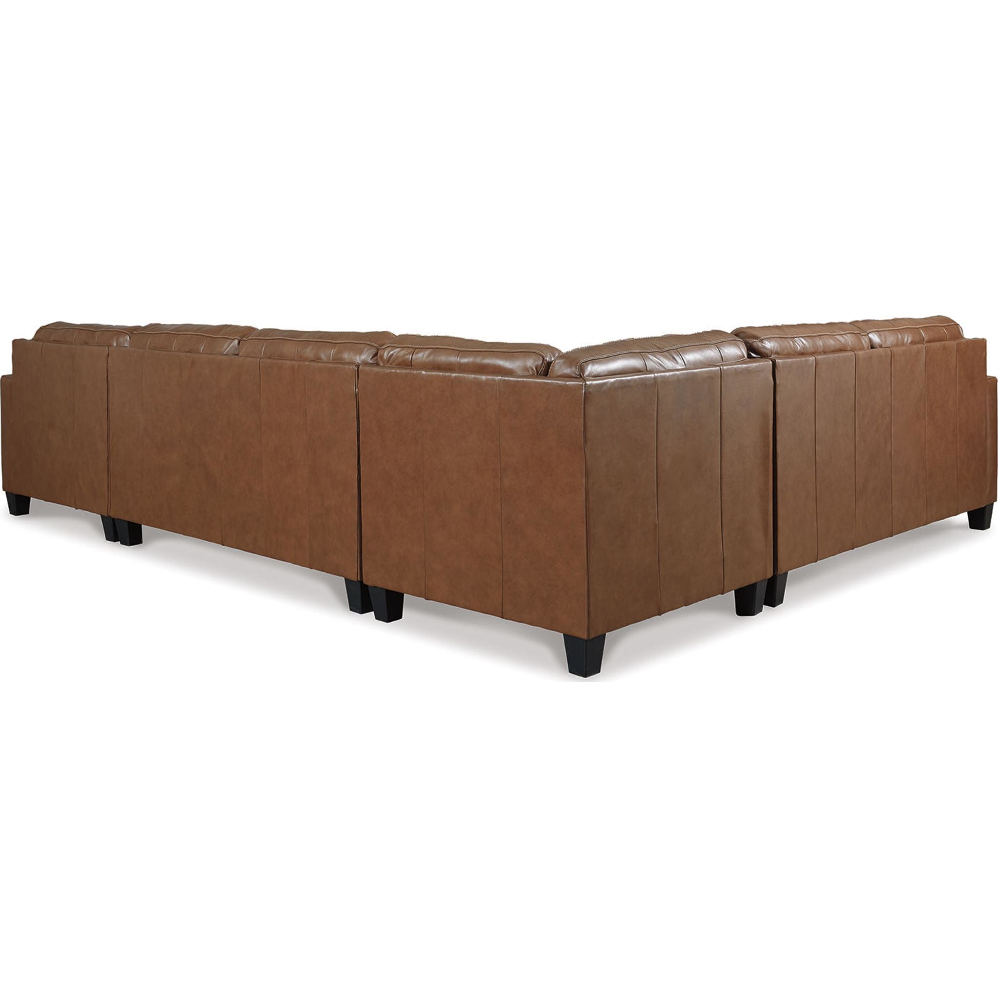 Baskove 4-Piece Sectional Sofa with Chaise Lounge - Modern L-Shaped Couch Set for Living Room, Family Room & Apartment - Soft Fabric Upholstery, Comfortable Seating for Relaxation & Entertainment