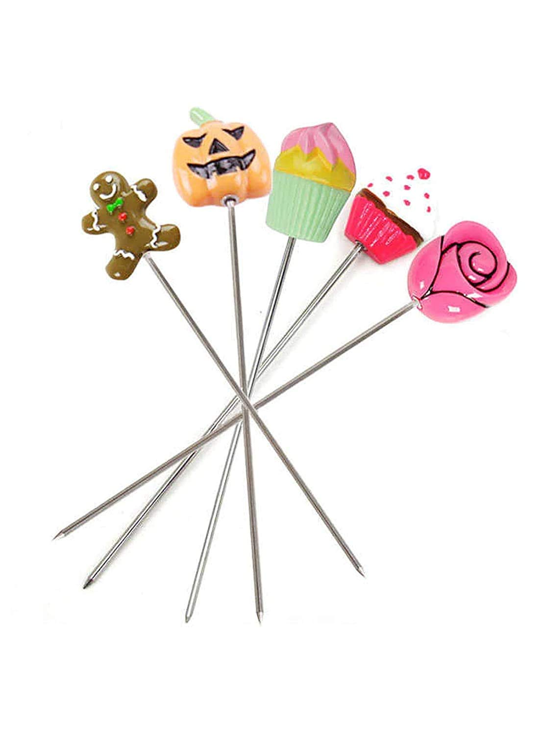 Stainless Steel Cake Tester Needles - Reusable Baking Tool for Cakes, Bread & Pastries - Assorted Colors (Pack of 1) - Perfect for Home Bakers & Professional Chefs - Ideal for Testing Doneness in Cupcakes, Muffins & Desserts