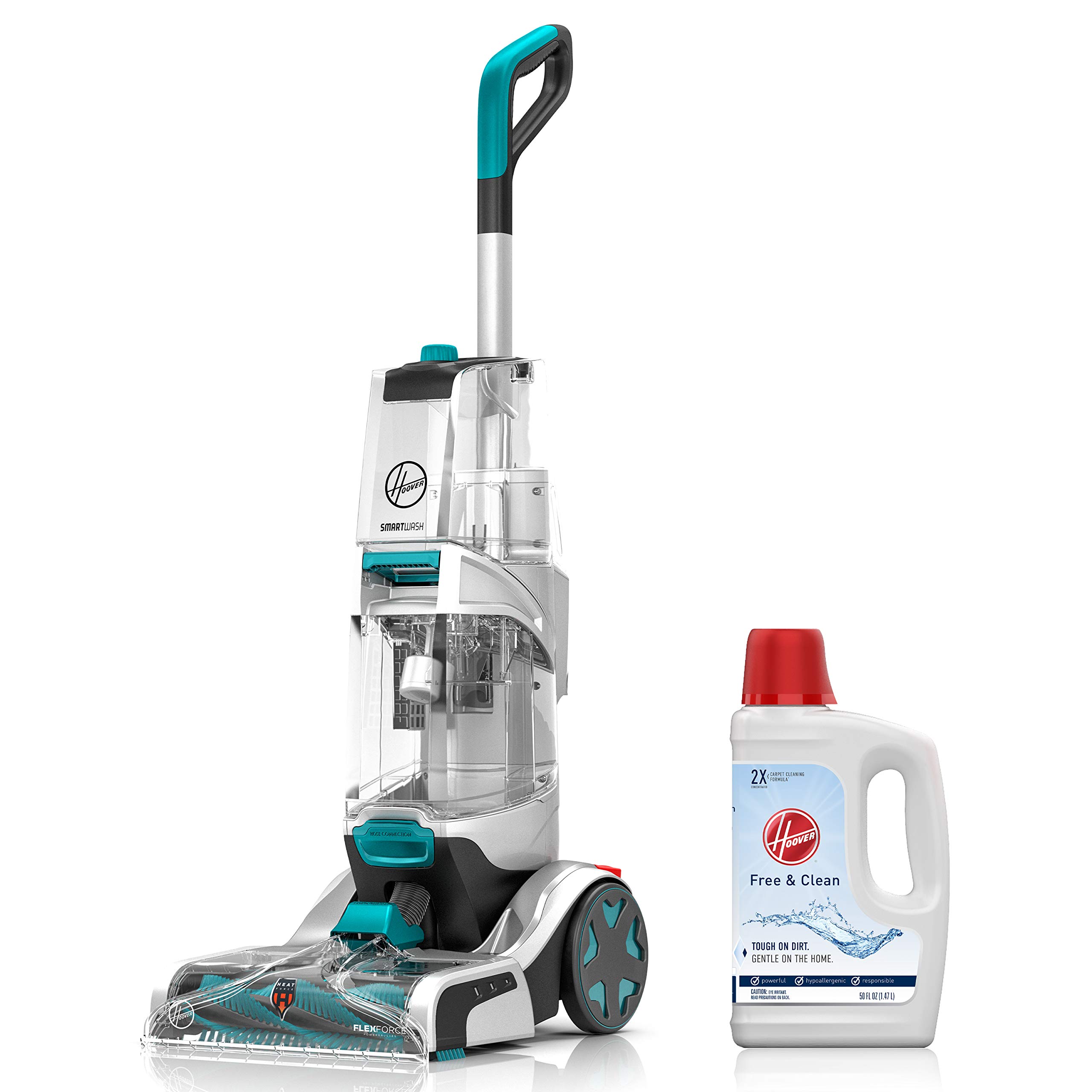 Hoover Smartwash Automatic Carpet Cleaner with Free 50oz Carpet Cleaning Solution - FH52000 Model | Deep Cleaning for Pet Hair, Stains & Odors | Perfect for Home, Office & High-Traffic Areas