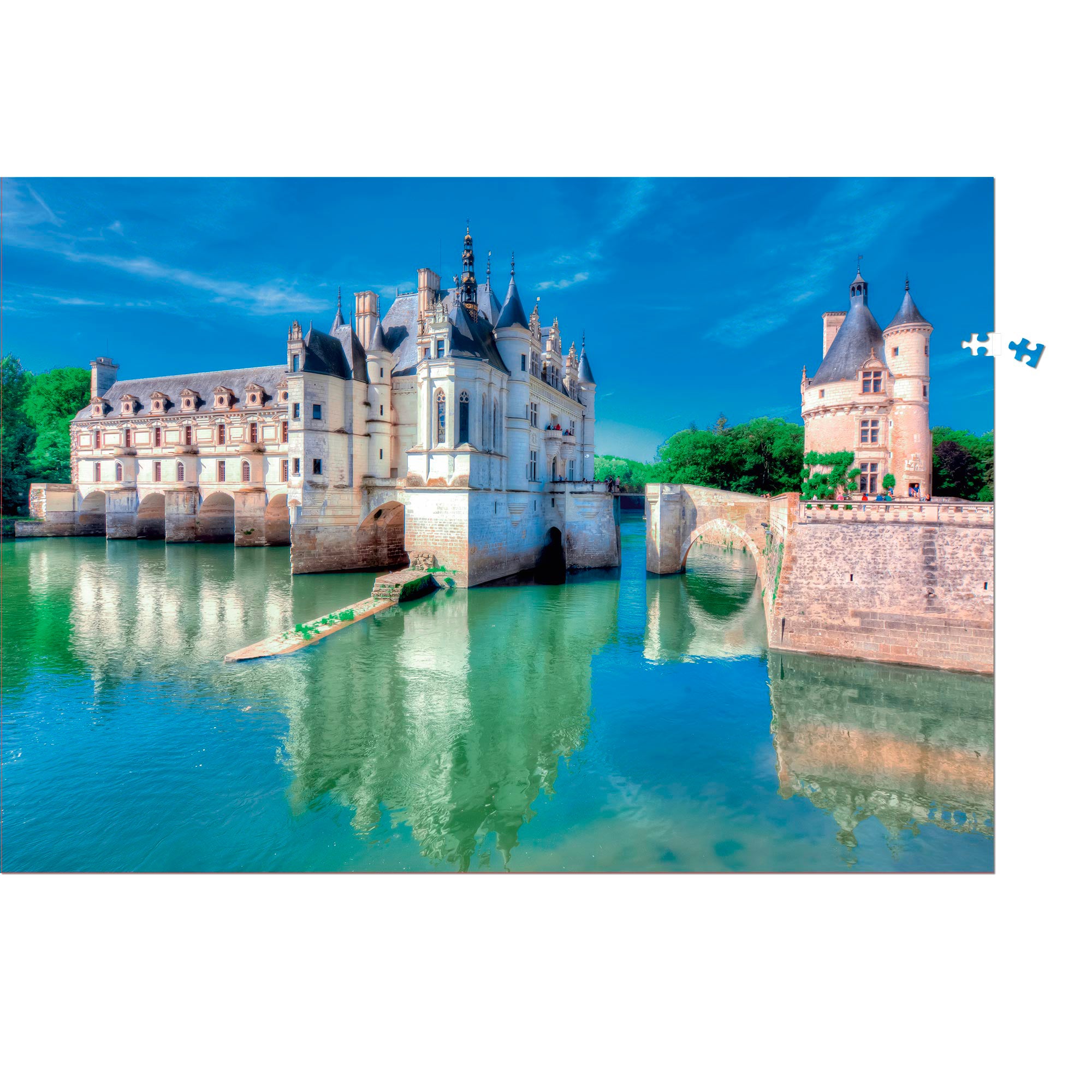 1,000 Piece Jigsaw Puzzle - Chenonceau Castle in Touraine, France | Challenging & Relaxing Puzzle for Adults & Families | Perfect for Home Decor, Gifts & Stress Relief