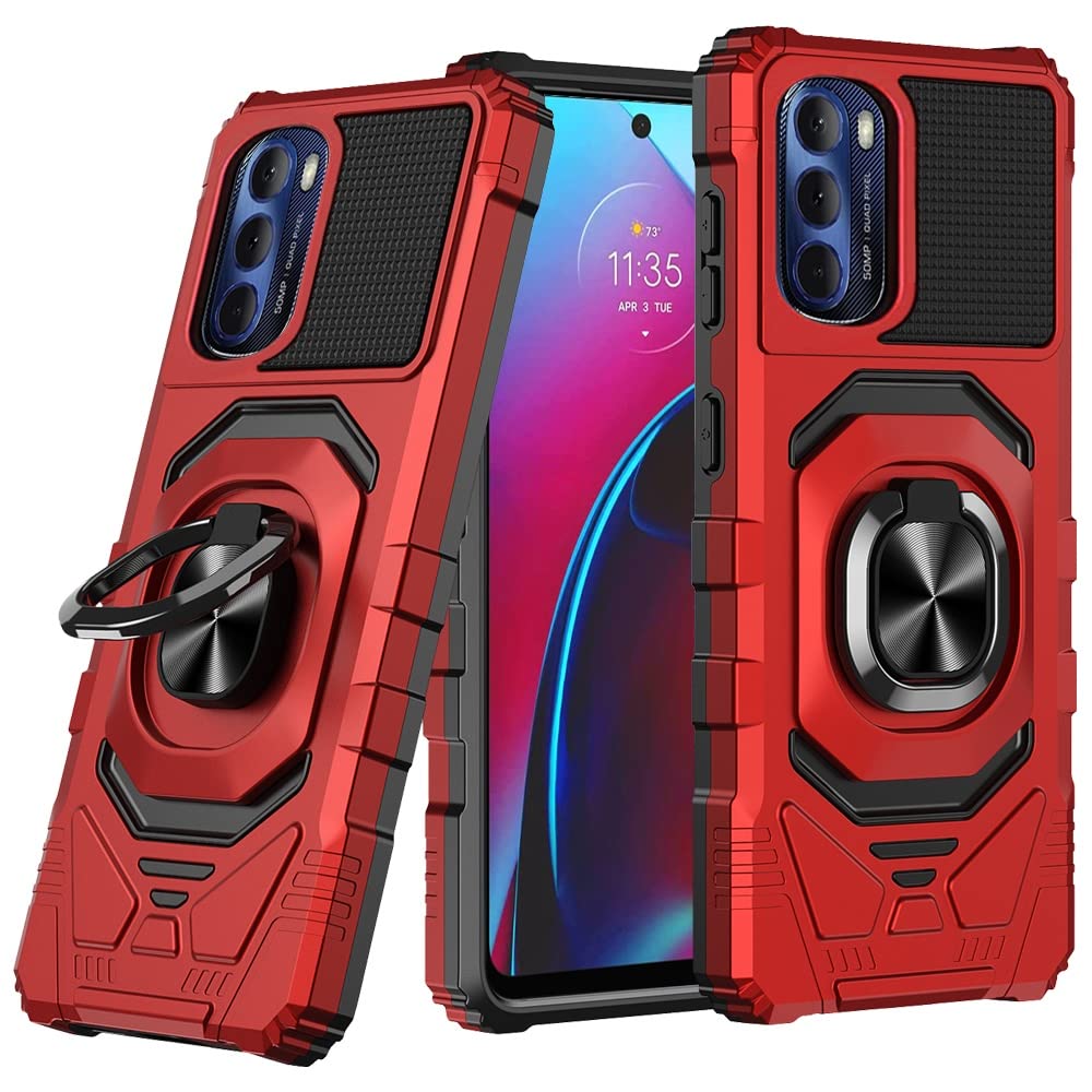 Extreme Hybrid Case for Motorola Moto G Stylus 2022 - Magnetic Stand Cover with Stylus Pen for Work & Travel