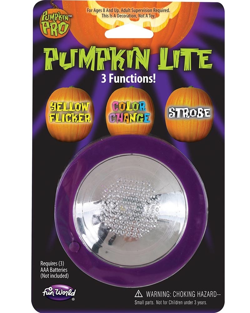3 Mode LED Pumpkin Light for Halloween Decorations - Indoor/Outdoor Halloween Party, Home, Garden, and Porch Decor