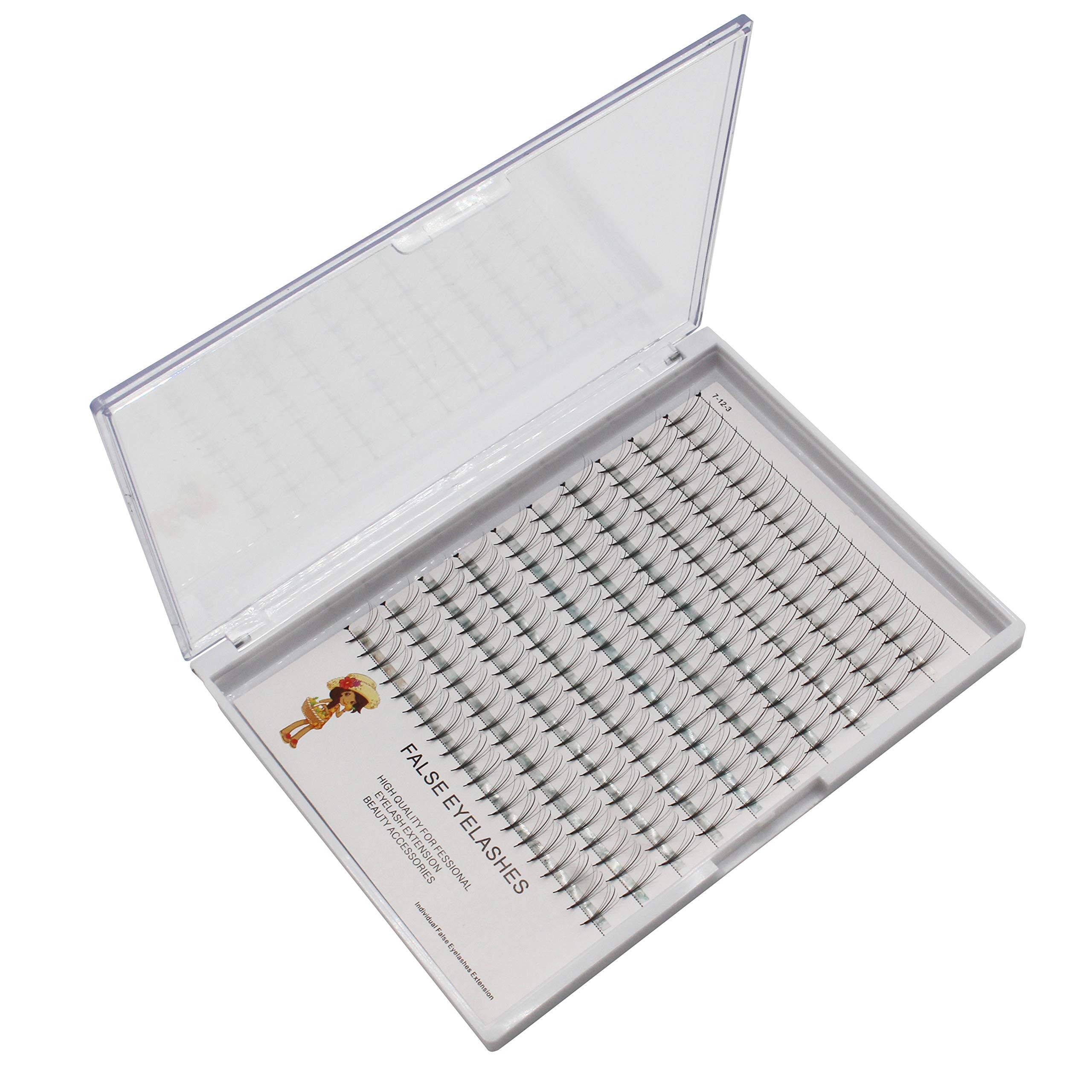 5D Individual Cluster Eyelash Extensions - 10 Lines Pre-Made Volume Fans, Faux Mink Lashes 8-16mm (14mm) - Professional Lash Supplies for Salon & Home Use - Perfect for Weddings, Parties & Special Occasions