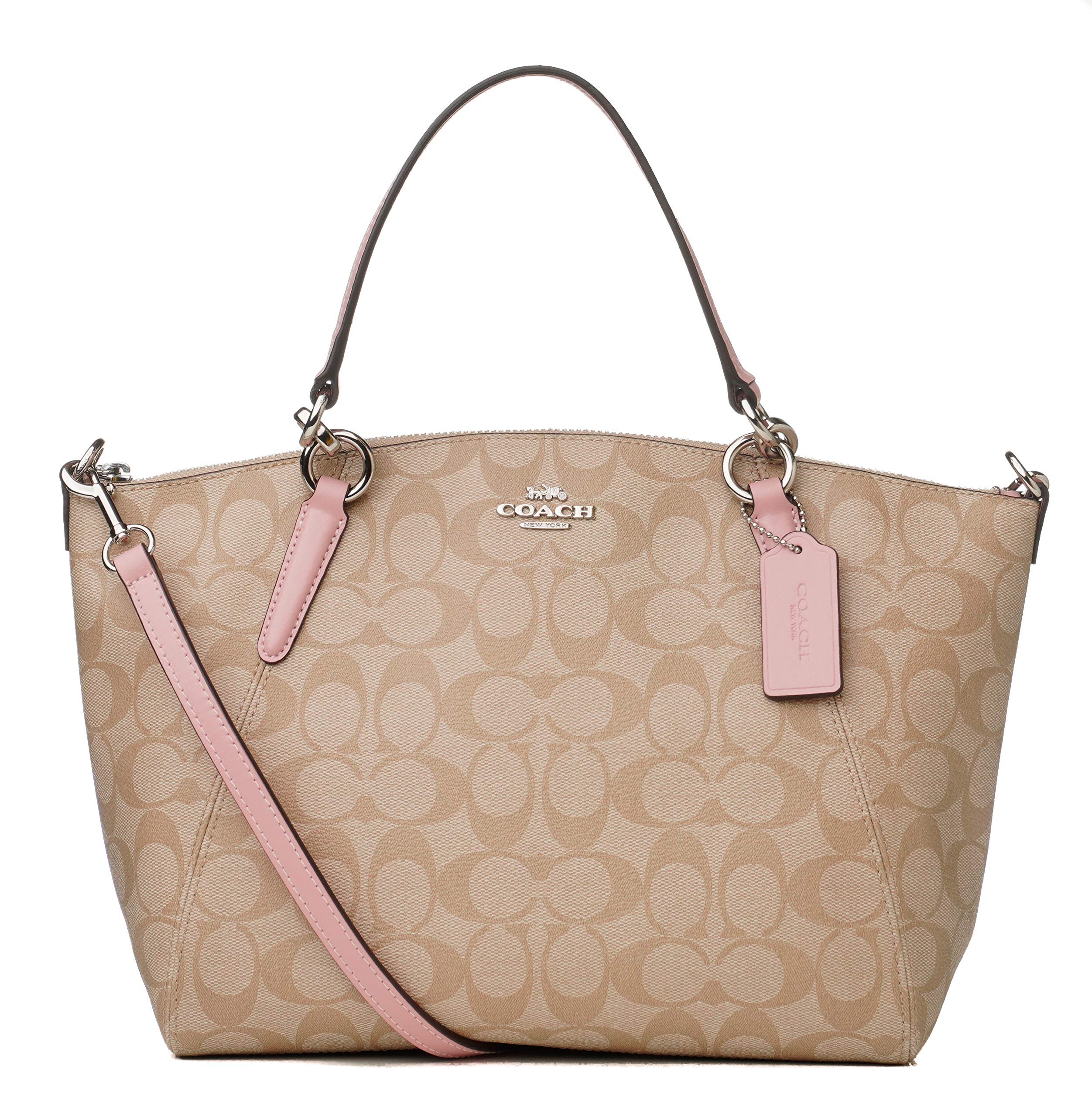Coach Women's Small Kelsey Satchel Handbag - Genuine Leather Crossbody Purse for Everyday Use, Work & Travel | Stylish Shoulder Bag for Women