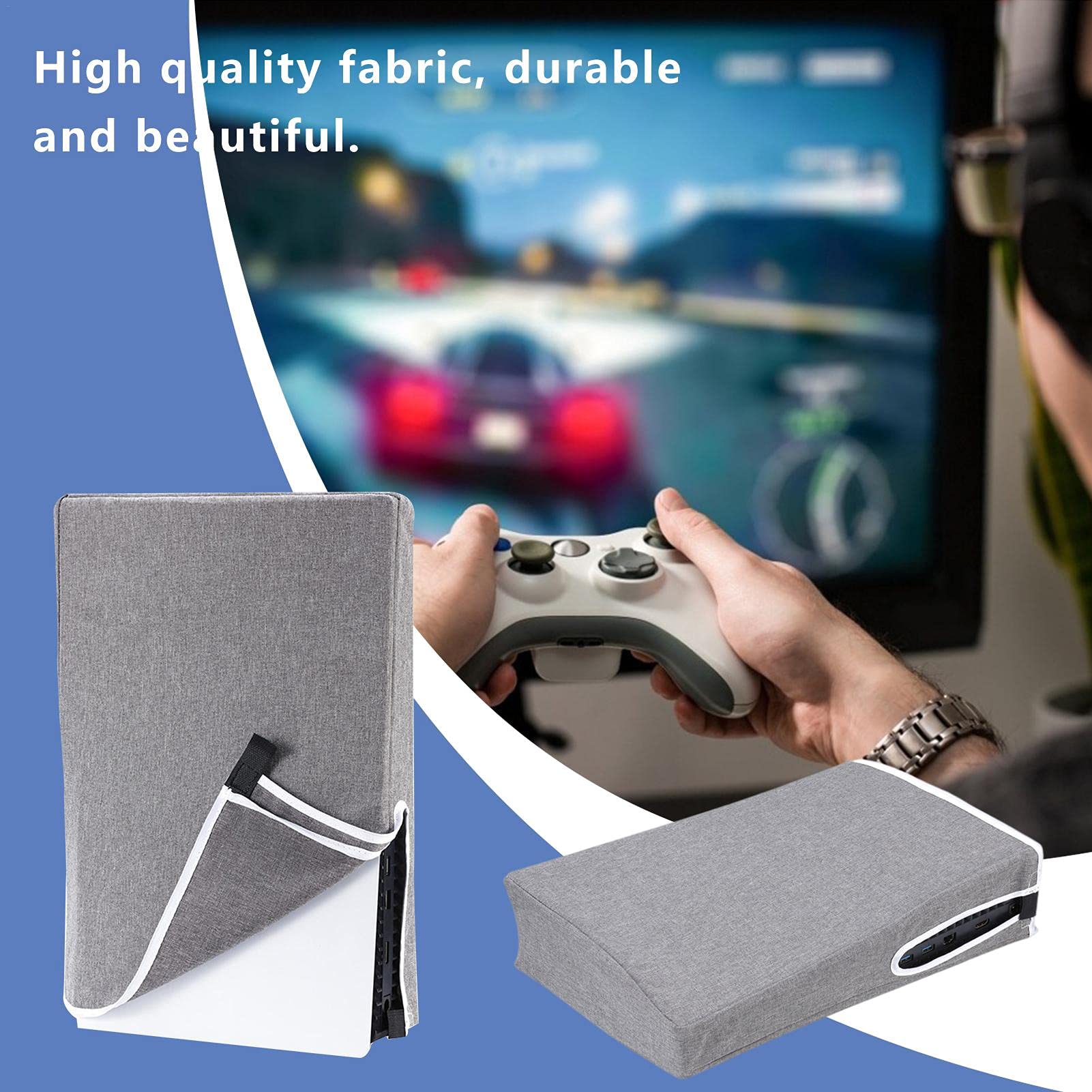 Dustproof Waterproof Scratch-Resistant PS5 Console Cover - Protective Case for PS5 Digital & Disc Edition - Perfect for Gaming, Travel & Storage Protection