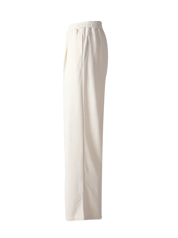 Beige Irregular Tank Top & Wide Leg Pants Two-Piece Set - Women's Sleeveless Fashion Outfit for Spring Summer 2025 | CPG3157 | Perfect for Beach Vacations, Casual Outings & Summer Parties