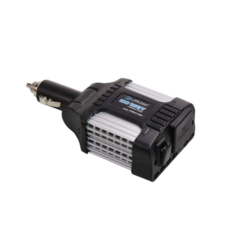 Aims Power PWRINV100W 100W Pure Sine Wave Power Inverter with USB Port - Car, RV, Boat & Home Backup Power Supply for Charging Phones, Laptops & Small Appliances
