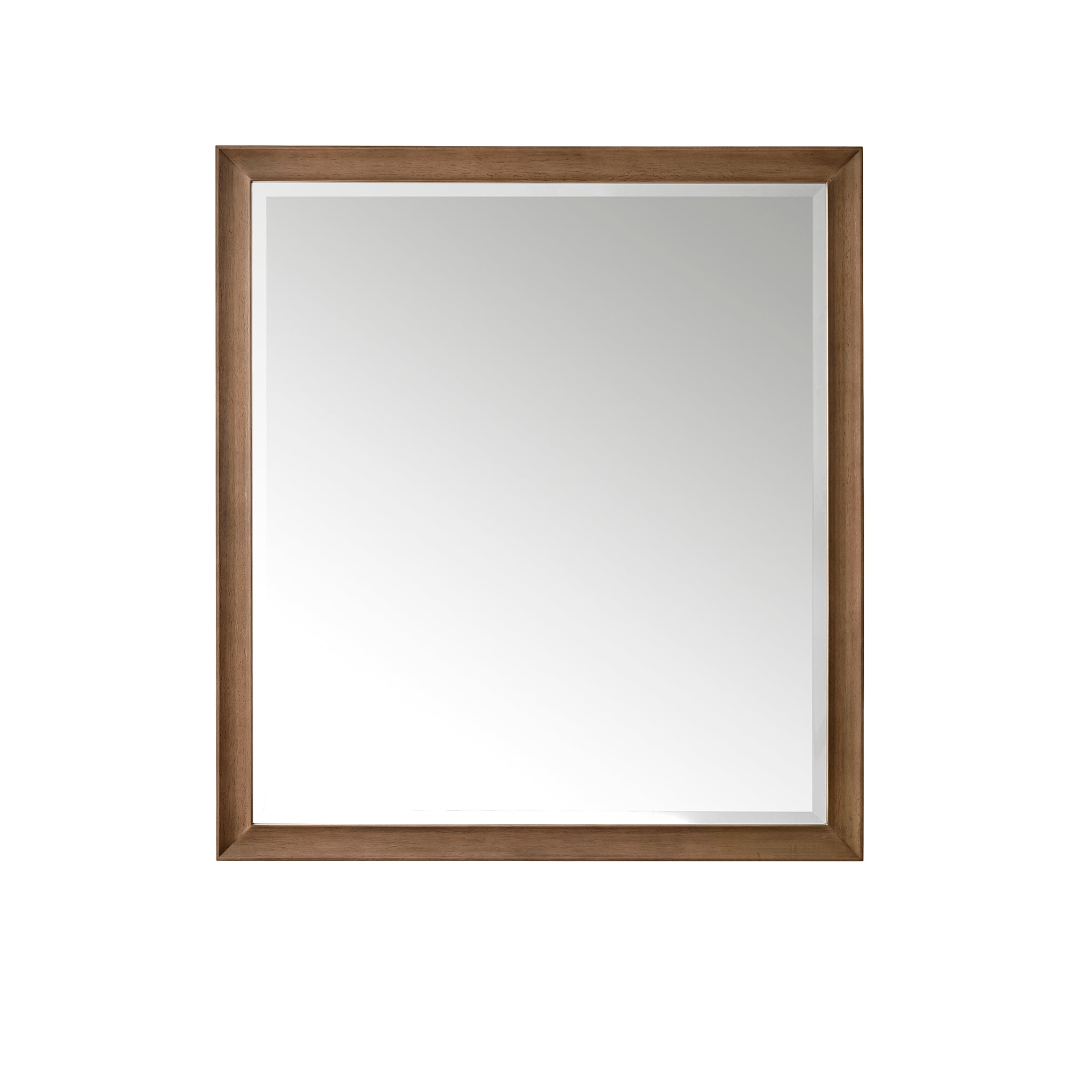 Glenbrooke 36-Inch Whitewashed Walnut Wall Mirror – Farmhouse & Modern Home Decor for Living Room, Bedroom, or Entryway