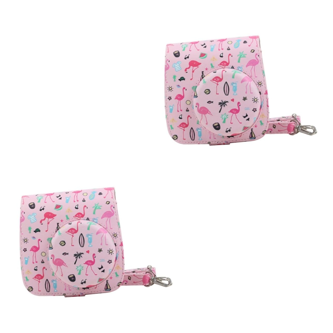Gadpiparty 2 Pack Cute Pattern Instant Camera Case Protector for Fujifilm Instax Mini 9 - Durable Camera Bag for Travel, Parties & Everyday Use