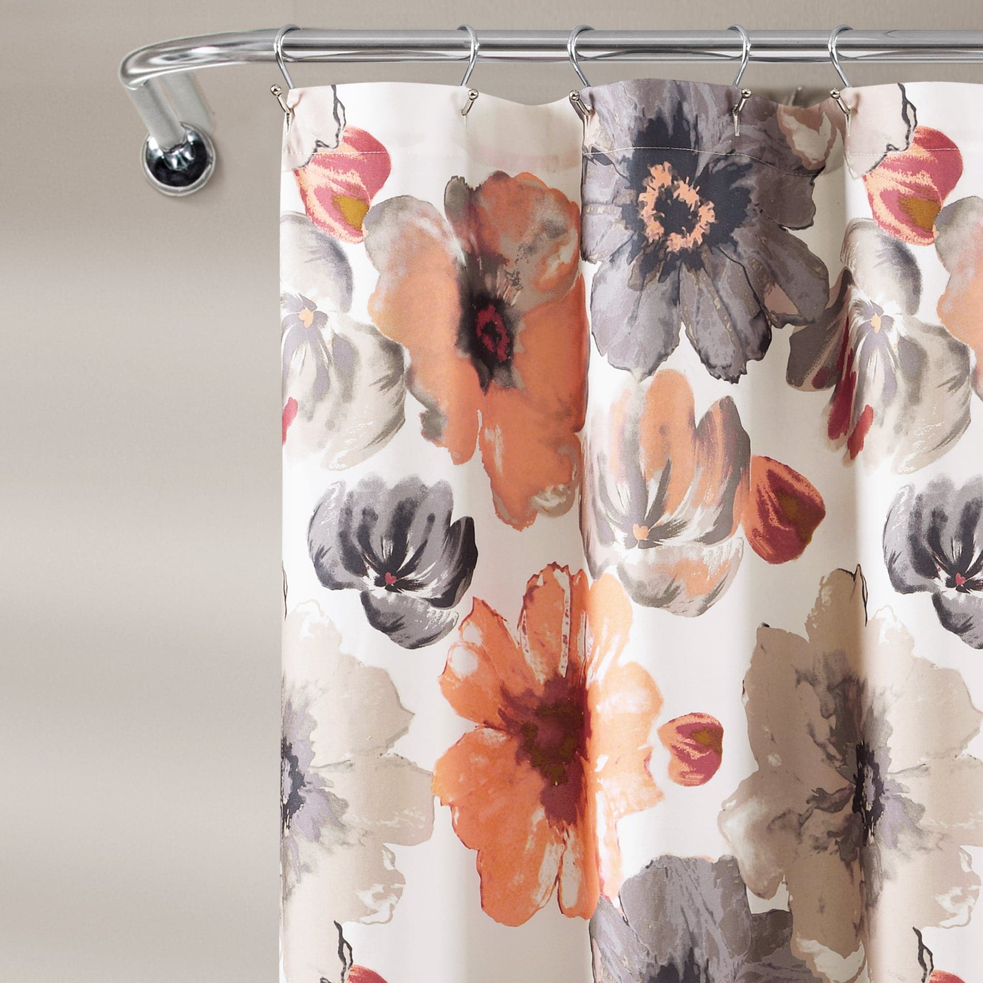 Leah Waterproof Shower Curtain with Hooks - Elegant Bathroom Decor for Home & Hotel Use