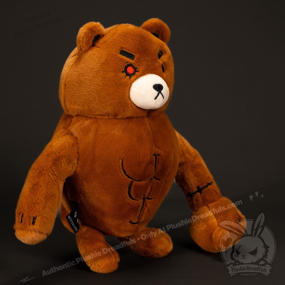 Plushie Dreadfuls Bearfisted Ripped Bear Stuffed Animal Toy - Cute Huggable Plush for Kids, Gift for Bear Lovers, Perfect for Bedroom Decor & Comfort