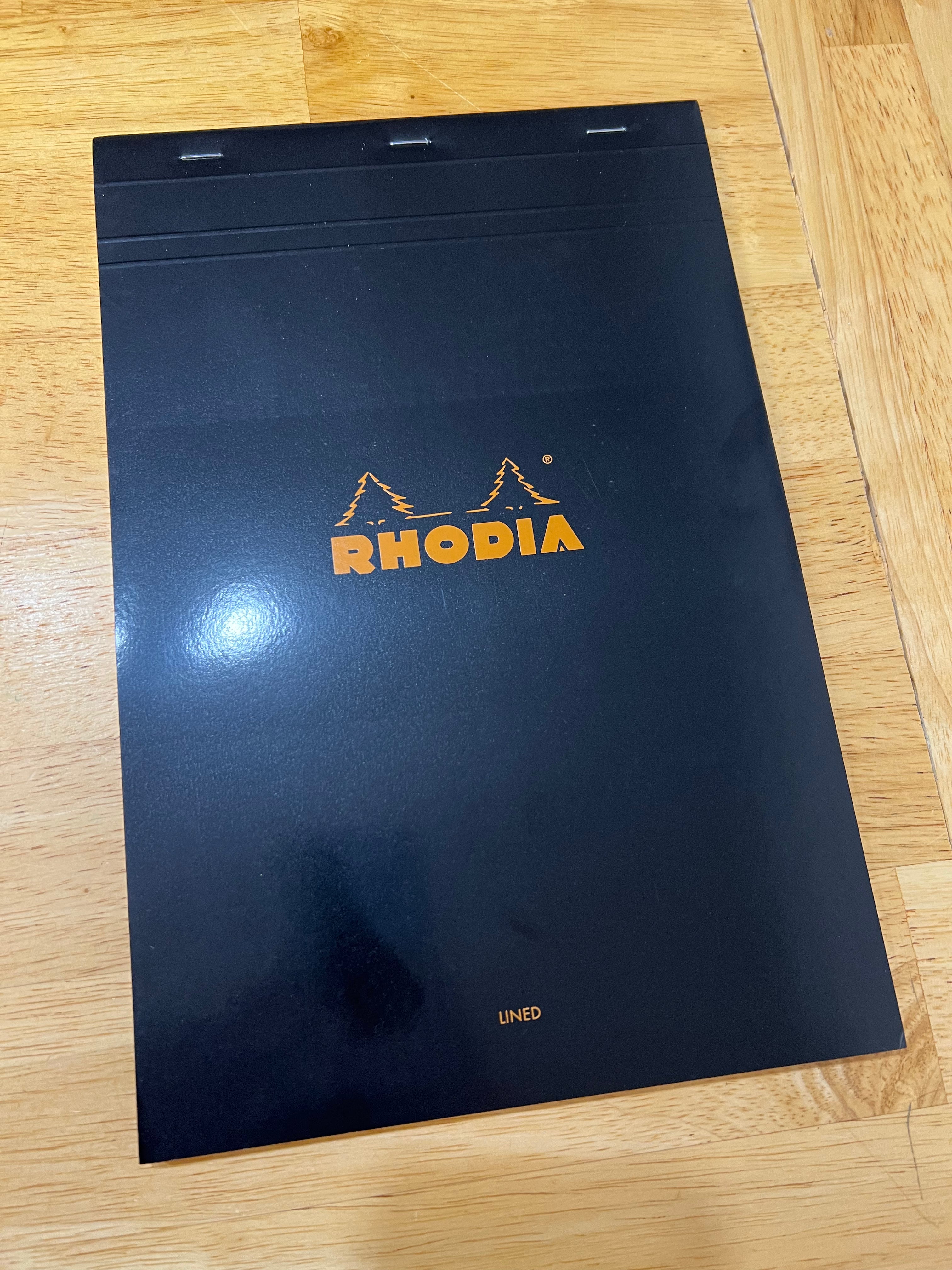 Rhodia No. 19 Staple Bound Lined Notebook with Margin - Premium Writing Pad for Journaling, Note Taking & Office Use