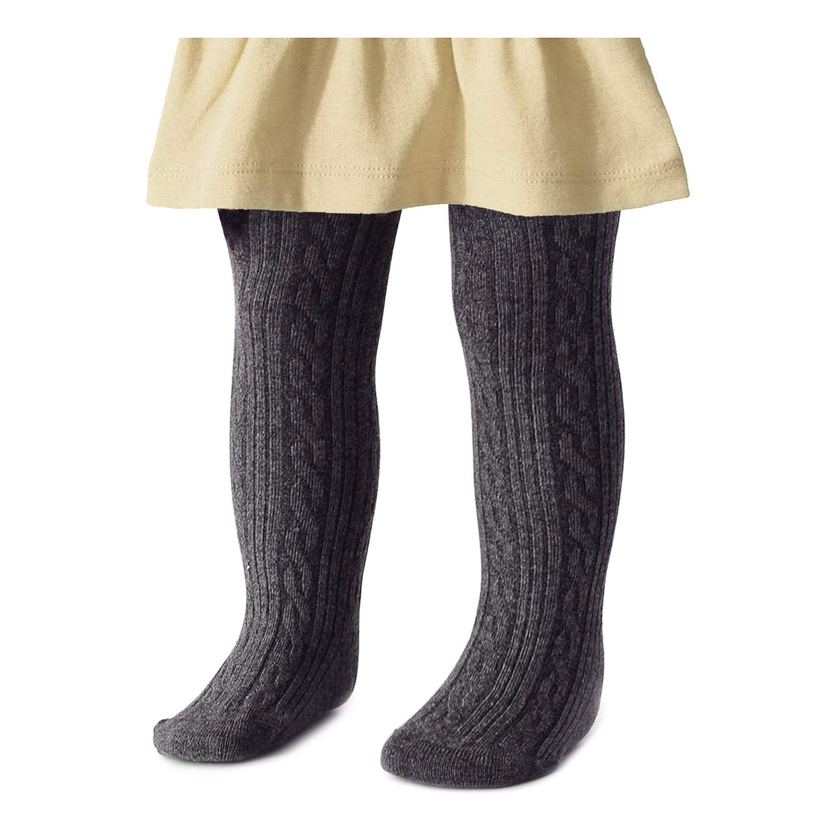 Baby Girls Cotton Tights - Soft Seamless Knit Leggings for Infants & Toddlers | Perfect for Playtime, Daycare & Winter Layering