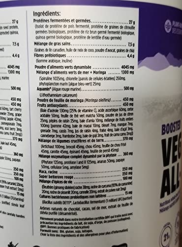 North Coast Naturals Boosted Vegan All-In-One Plant-Based Protein Powder with Superfood Antioxidants, Fruits & Veggies - 840g Vanilla - Perfect for Post-Workout Recovery & Healthy Smoothies