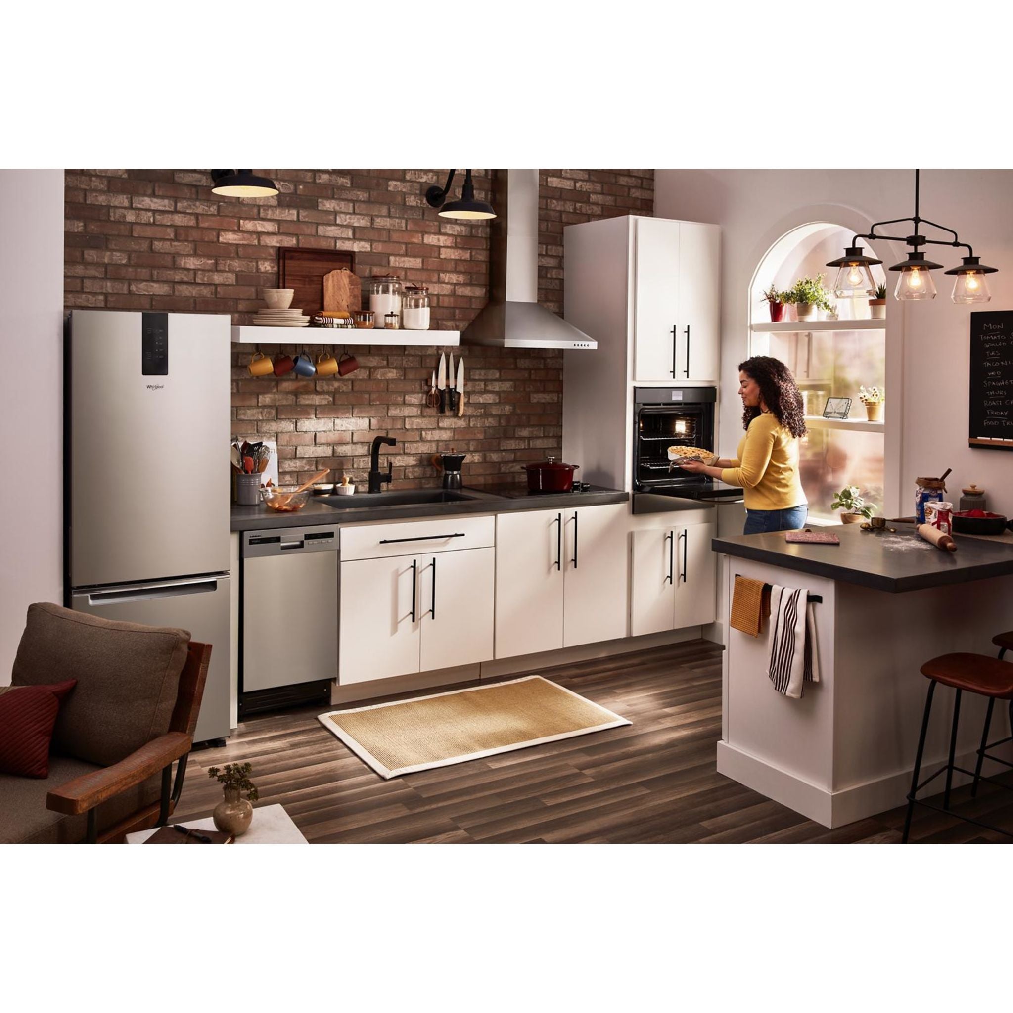 Whirlpool 24 Inch Double Wall Oven with Fingerprint Resistant Stainless Steel (Model WOD52ES4MZ) - Perfect for Modern Kitchens, Baking, and Family Cooking