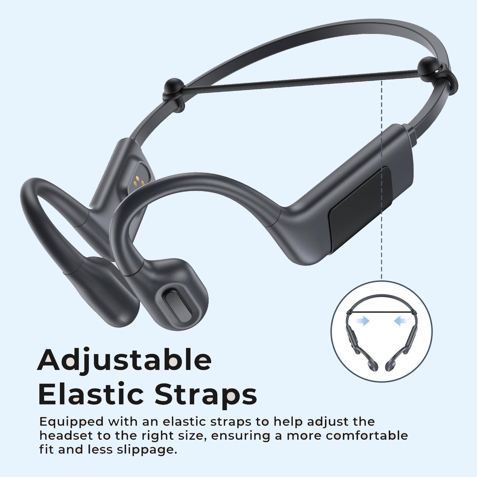 Bone Conduction Headphones for Swimming - IP68 Waterproof Wireless Bluetooth 5.3 Headset with 32GB MP3 Player | Open Ear Sports Earphones for Swimming, Running, Cycling & Workout | Perfect for Pool, Gym & Outdoor Activities