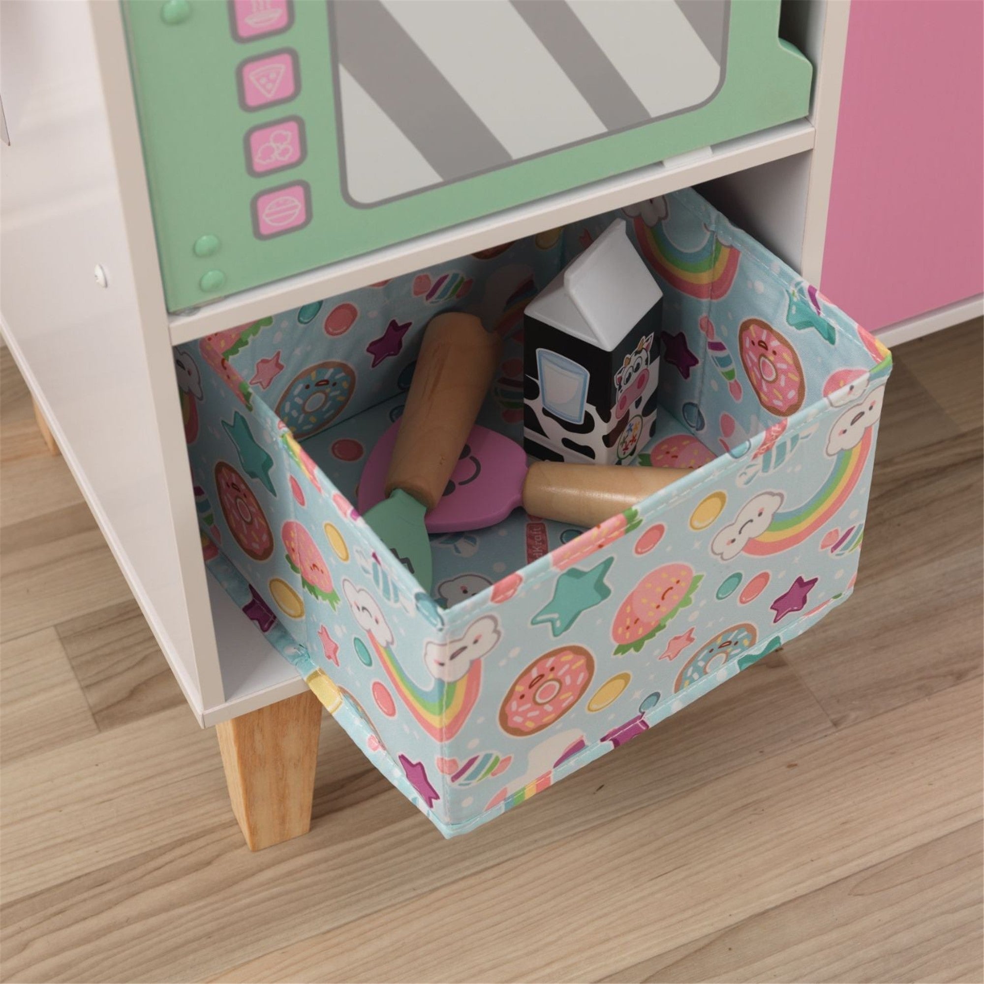 KidKraft Lil' Friends Play Kitchen - Wooden Pretend Play Toy for Toddlers & Kids - Perfect for Imaginative Cooking & Role Play Games in Playroom or Bedroom