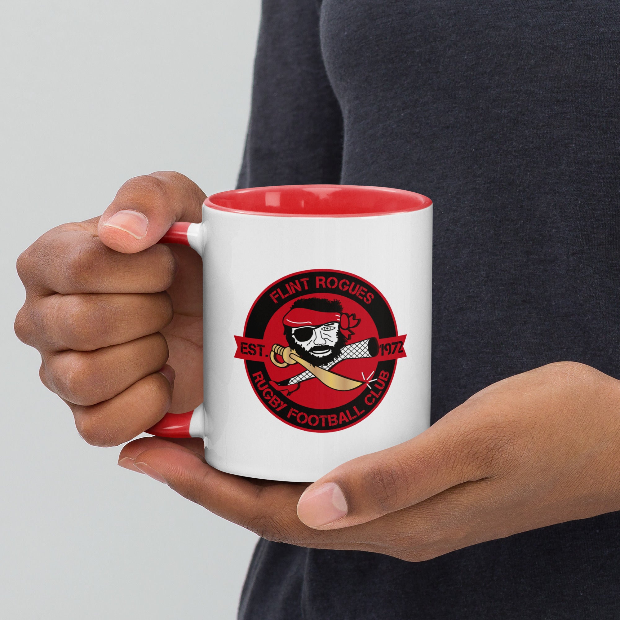 Flint Rogues RFC Ceramic Coffee Mug - 12oz Insulated Travel Mug for Hot & Cold Drinks - Perfect for Office, Camping, and Outdoor Adventures