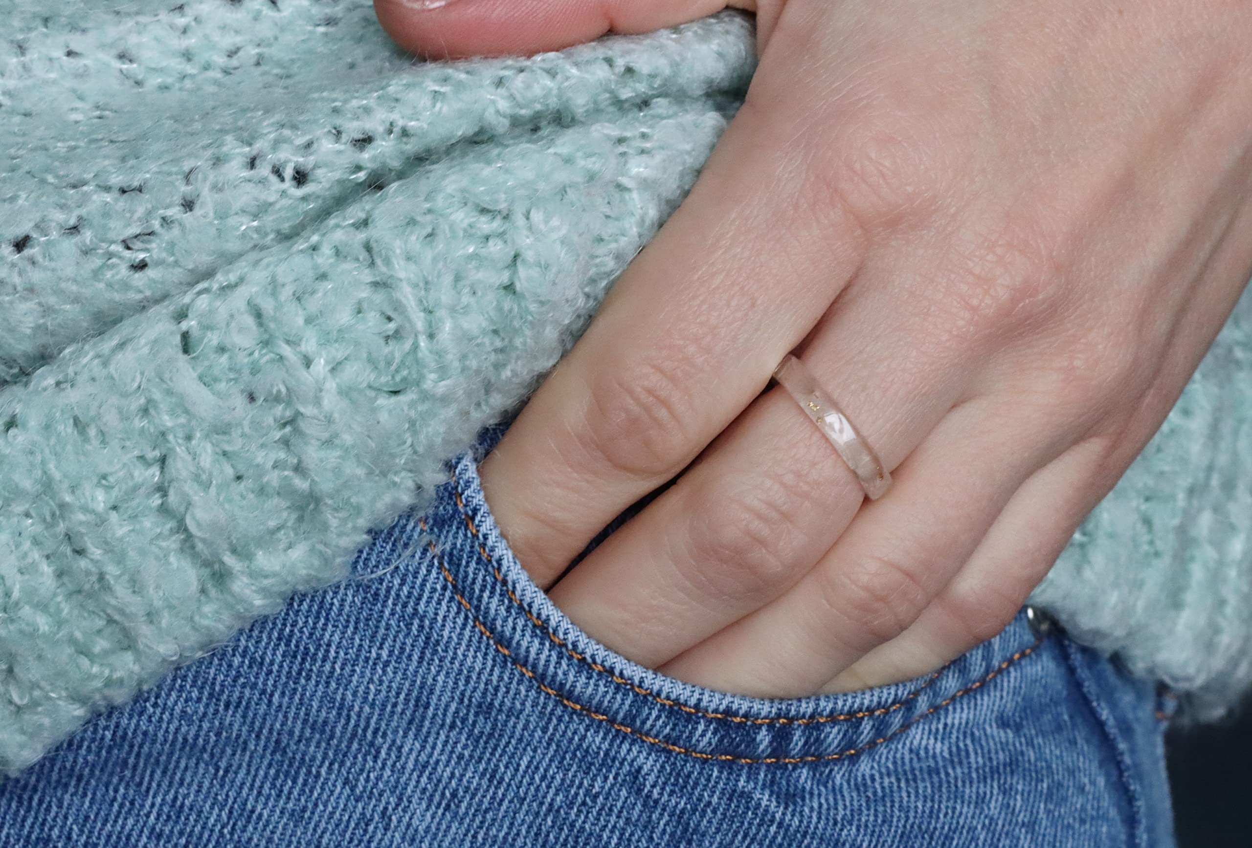 Pressed Flower Resin Ring 