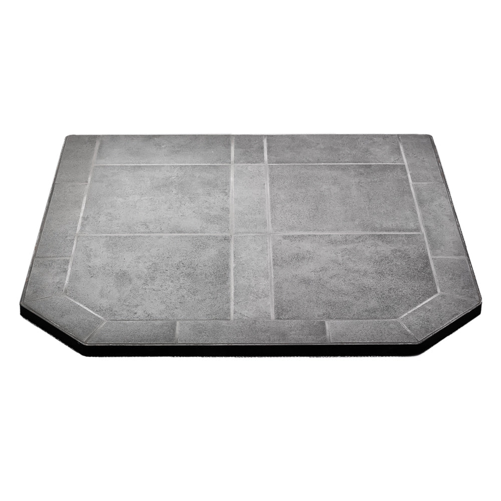 ComfortBilt Flatwall Hearth Pad - Midnight Black Fireplace Protector for Wood & Pellet Stoves | Heat-Resistant Floor Mat for Home Safety & Style