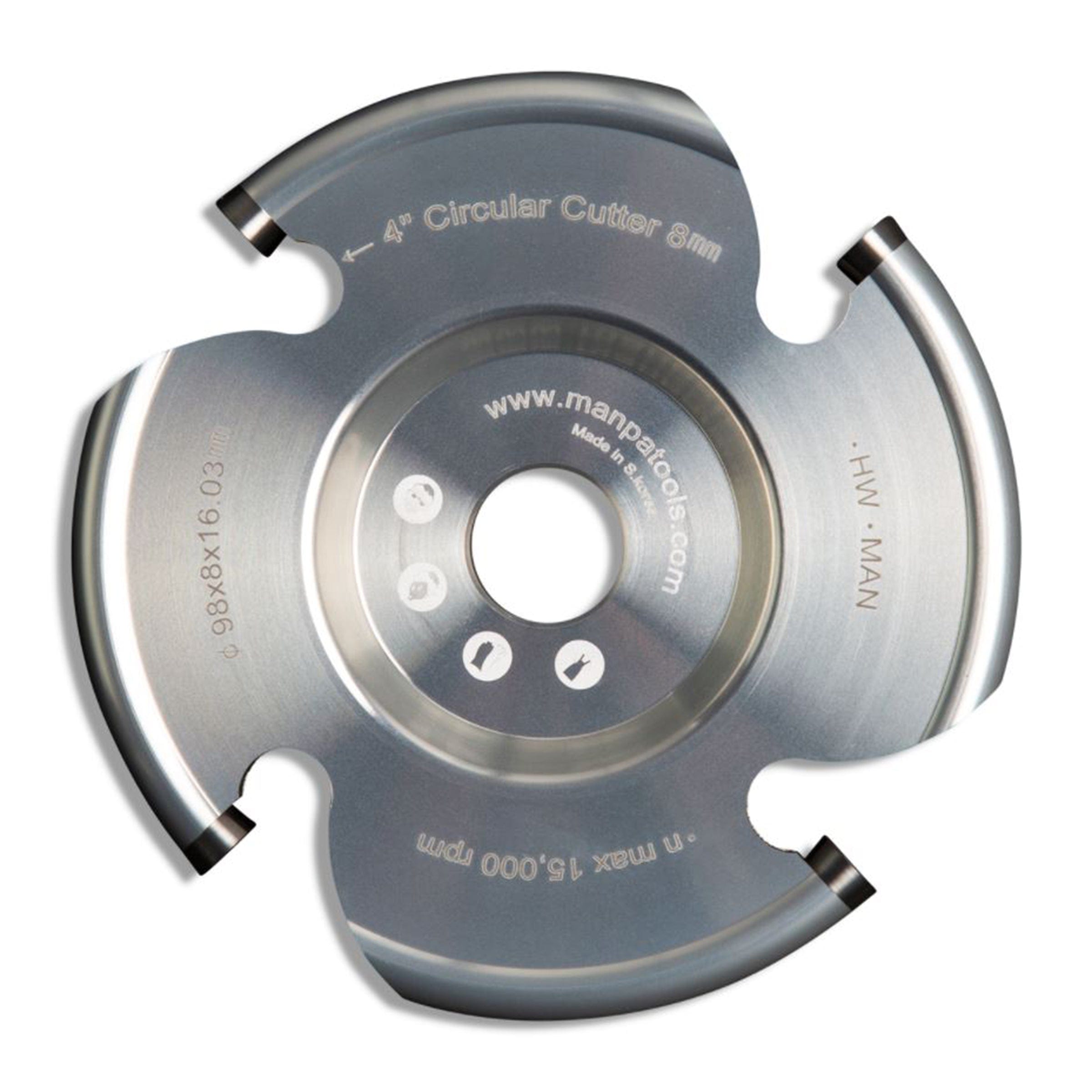 8mm Circular Cutter Set of 4 with 5/8