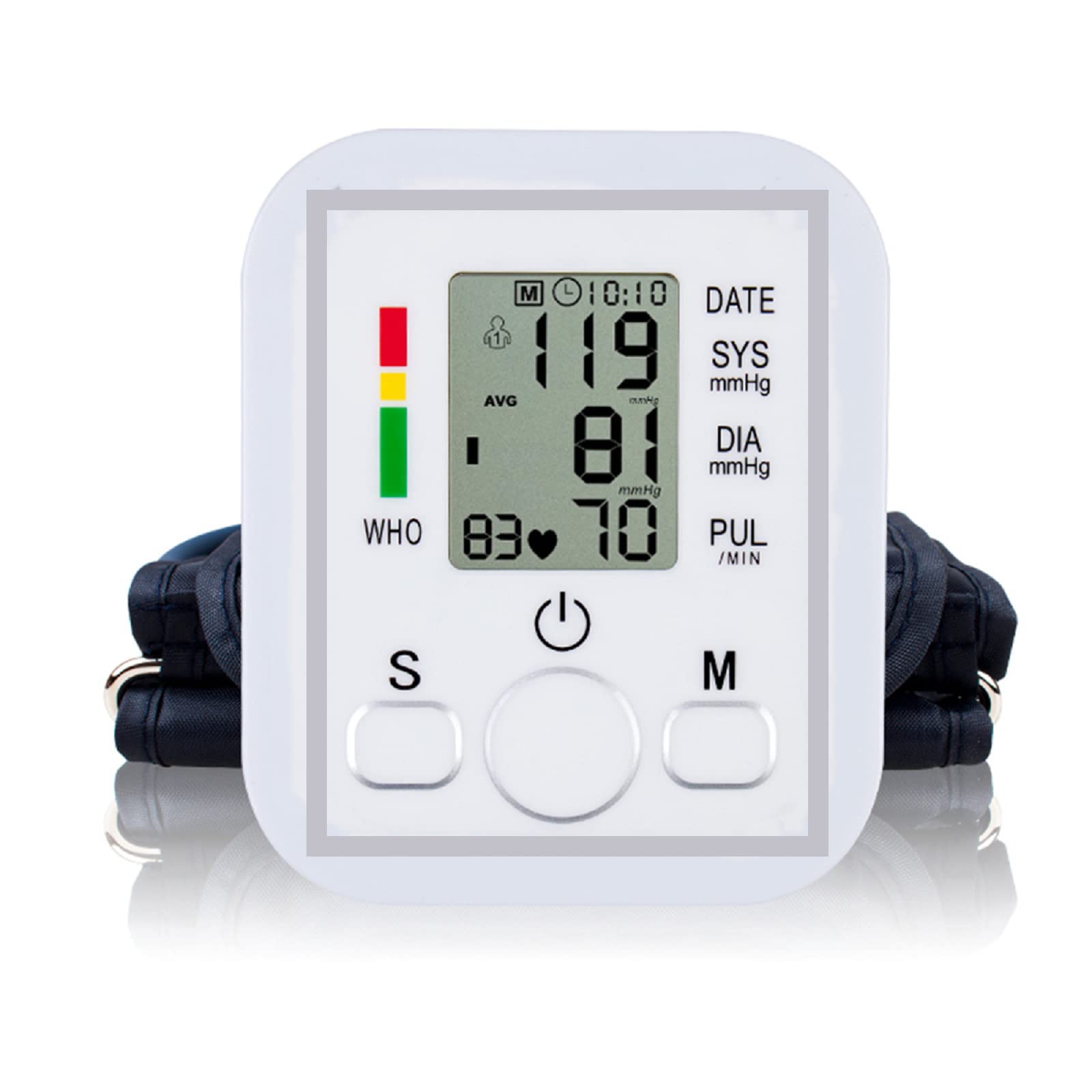 Camidy Digital Upper Arm Blood Pressure Monitor - Automatic BP Cuff Gauge Machine for Home Use | Accurate Self-Testing Device for Adults | Ideal for Daily Health Monitoring & Hypertension Management