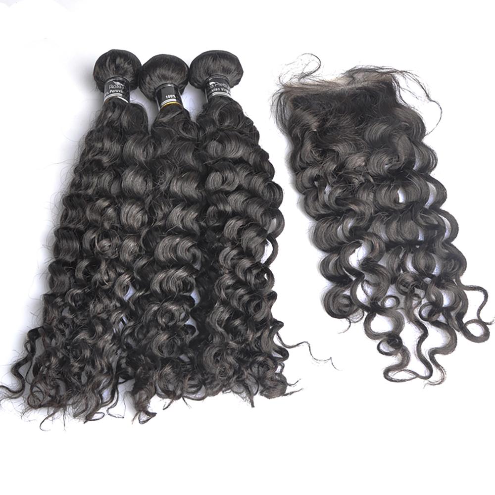 Premium Italian Virgin Human Hair Bundle Deals - 100% Natural Black Curly Hair Extensions for Styling & Volume | Perfect for Weaves, Wigs & Protective Hairstyles
