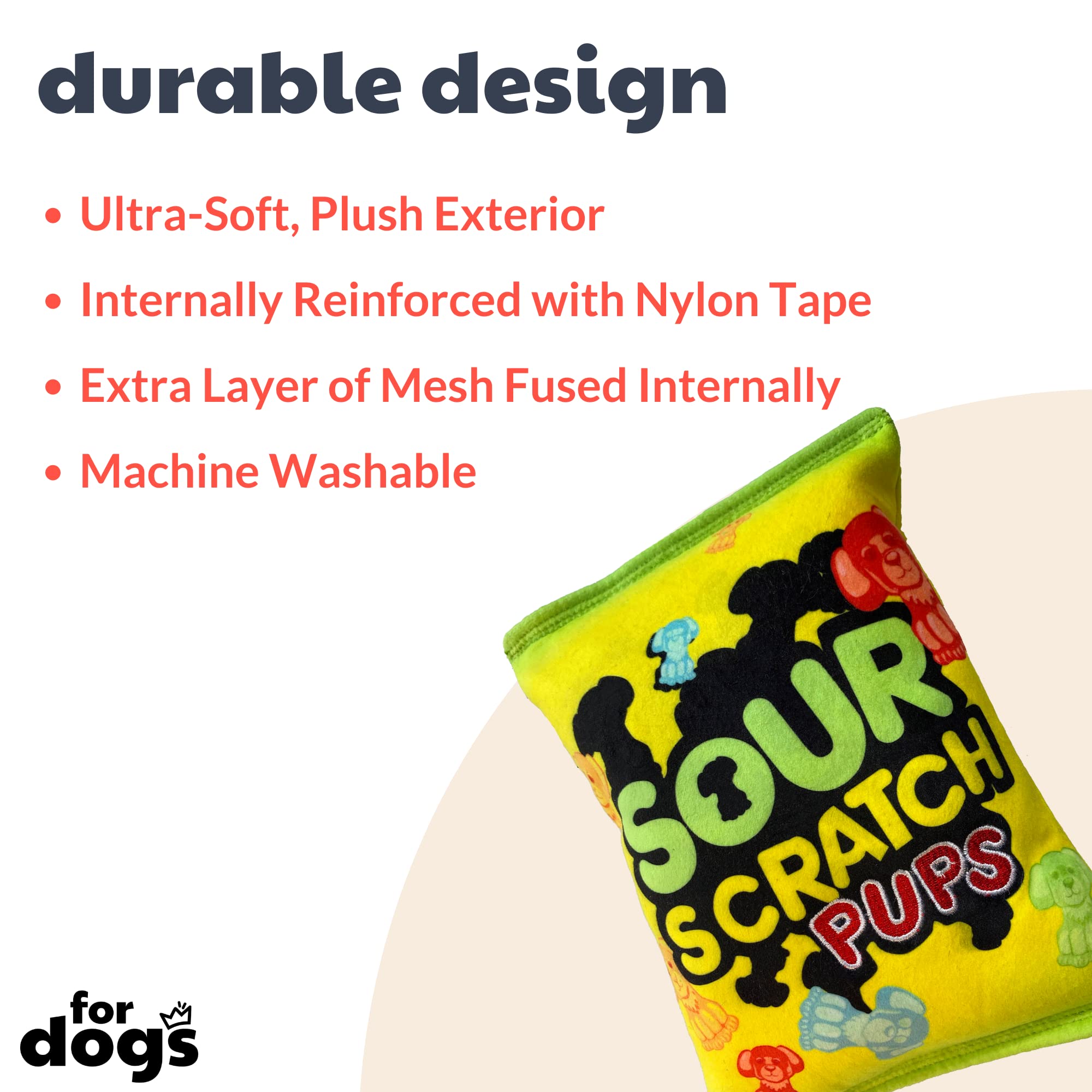 Huxley & Kent Squeaky Plush Dog Toy for Small Dogs - Fun Interactive Chew Toy with Squeaker for Puppies & Adult Dogs | Perfect for Playtime, Training & Indoor/Outdoor Activities