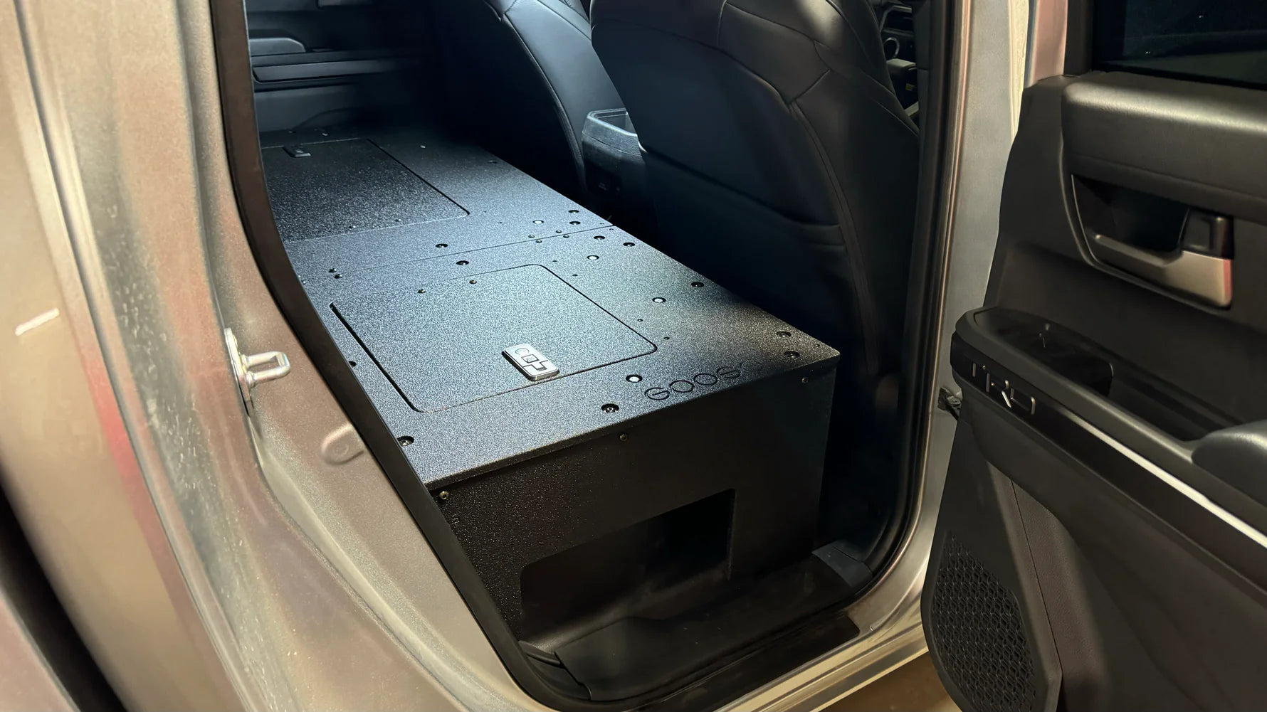 2024+ Toyota Tacoma Double Cab Seat Delete System - Heavy Duty Storage Platform | Perfect for Off-Roading, Camping & Work Truck Organization