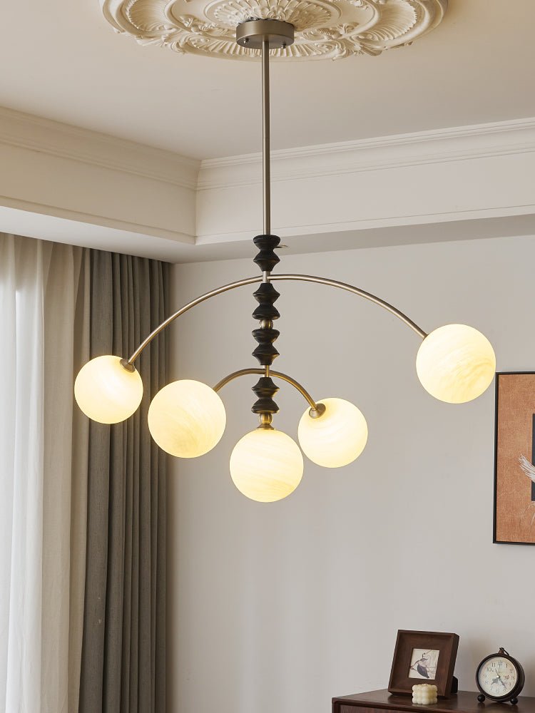 Astrium Arc Chandelier - Modern Crystal Ceiling Light Fixture for Dining Room, Living Room & Bedroom | Elegant Lighting for Home Decor & Interior Design