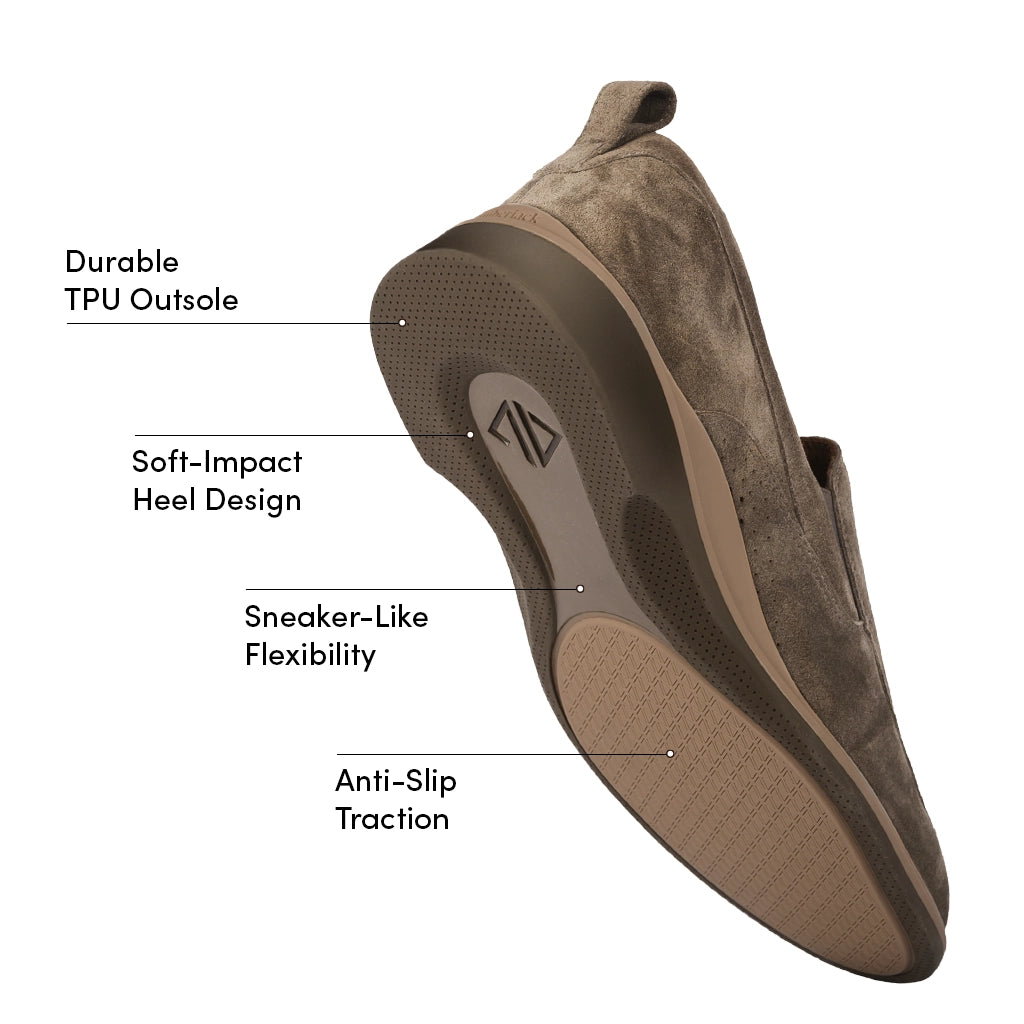 Comfortable Slip-On Shoes for Men & Women - Slate Color | Casual Walking, Travel & Everyday Wear