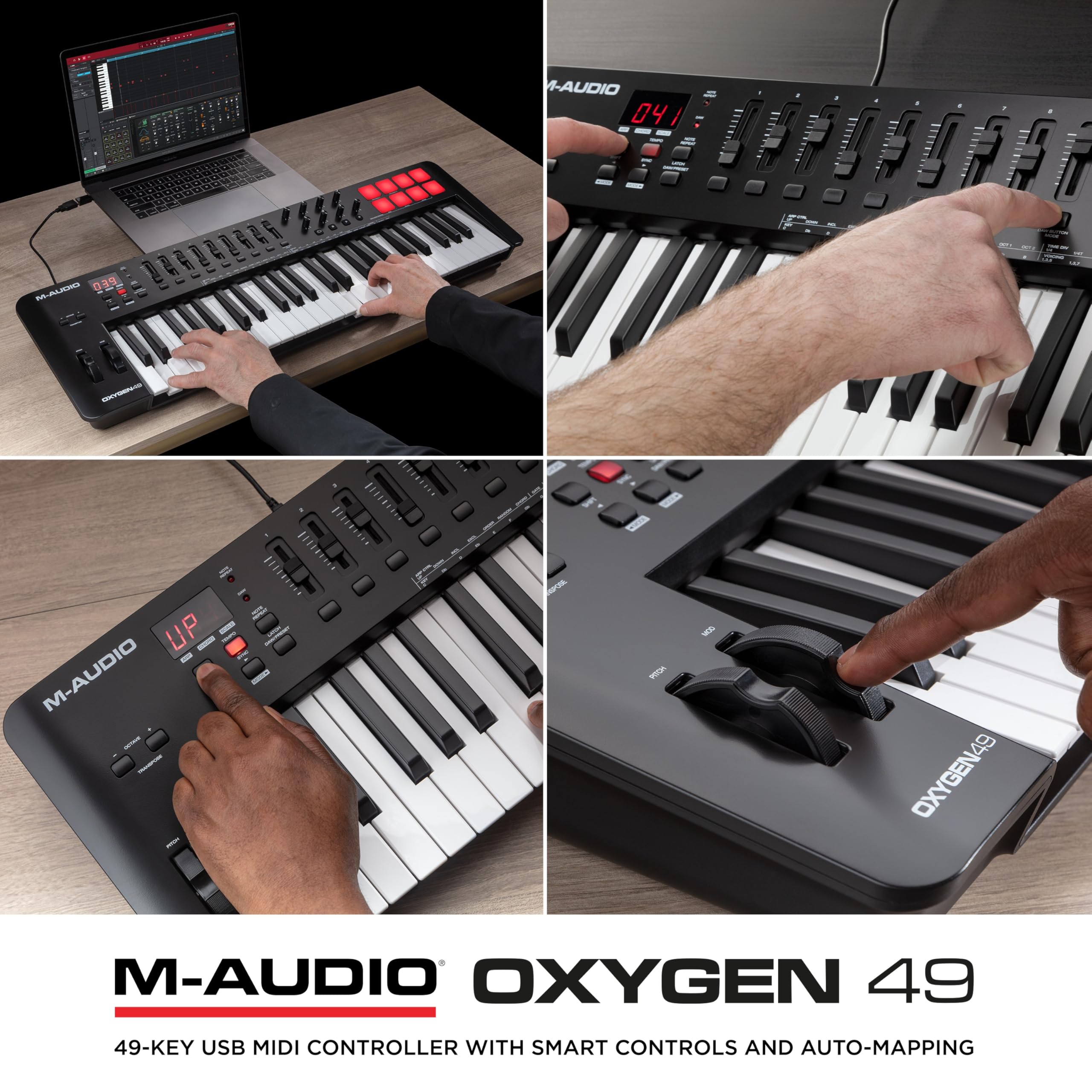 M-Audio Oxygen 49 MKV 49-Key USB MIDI Keyboard Controller for Music Production, Recording & Live Performance