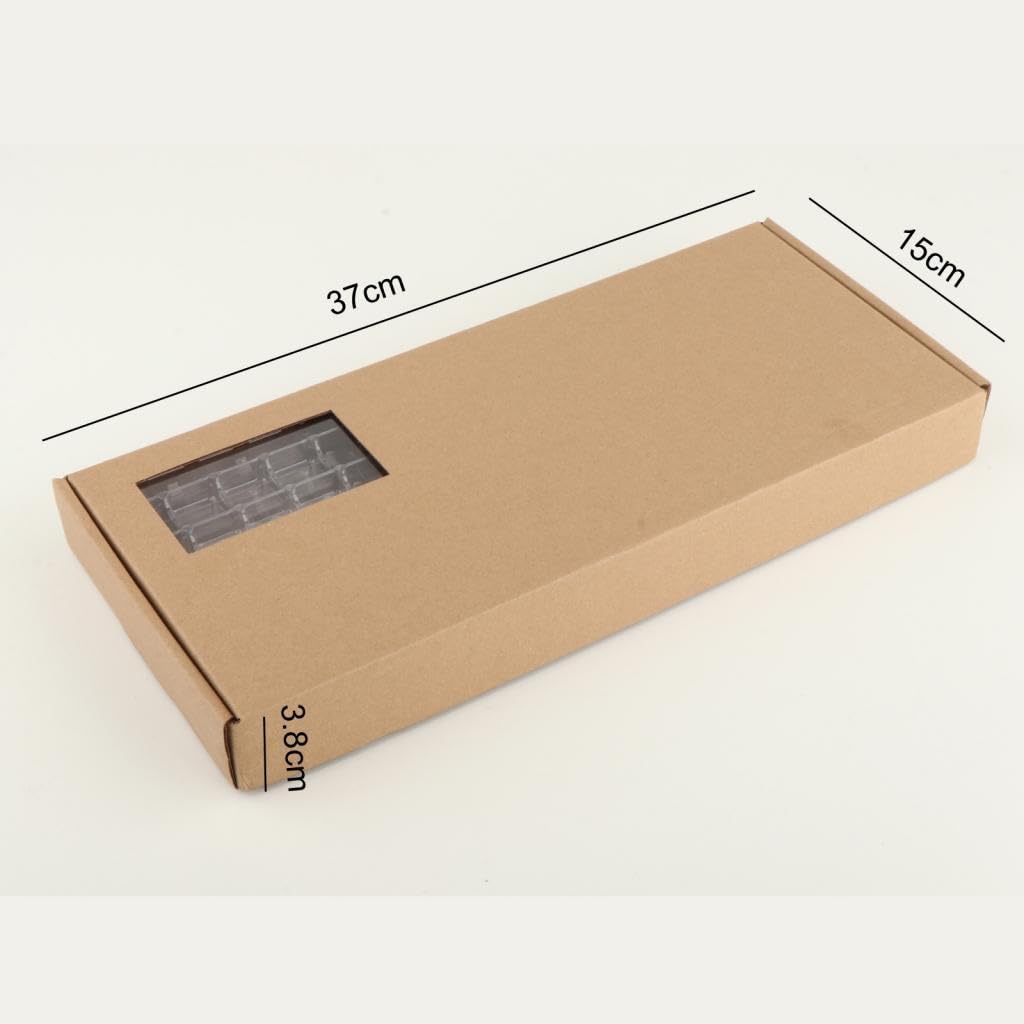 Clear Transparent Keycap Storage Box with Lid & Dividers - Waterproof Keyboard Accessory Organizer for Mechanical Keyboards - Perfect for Gaming, Office & Travel Use