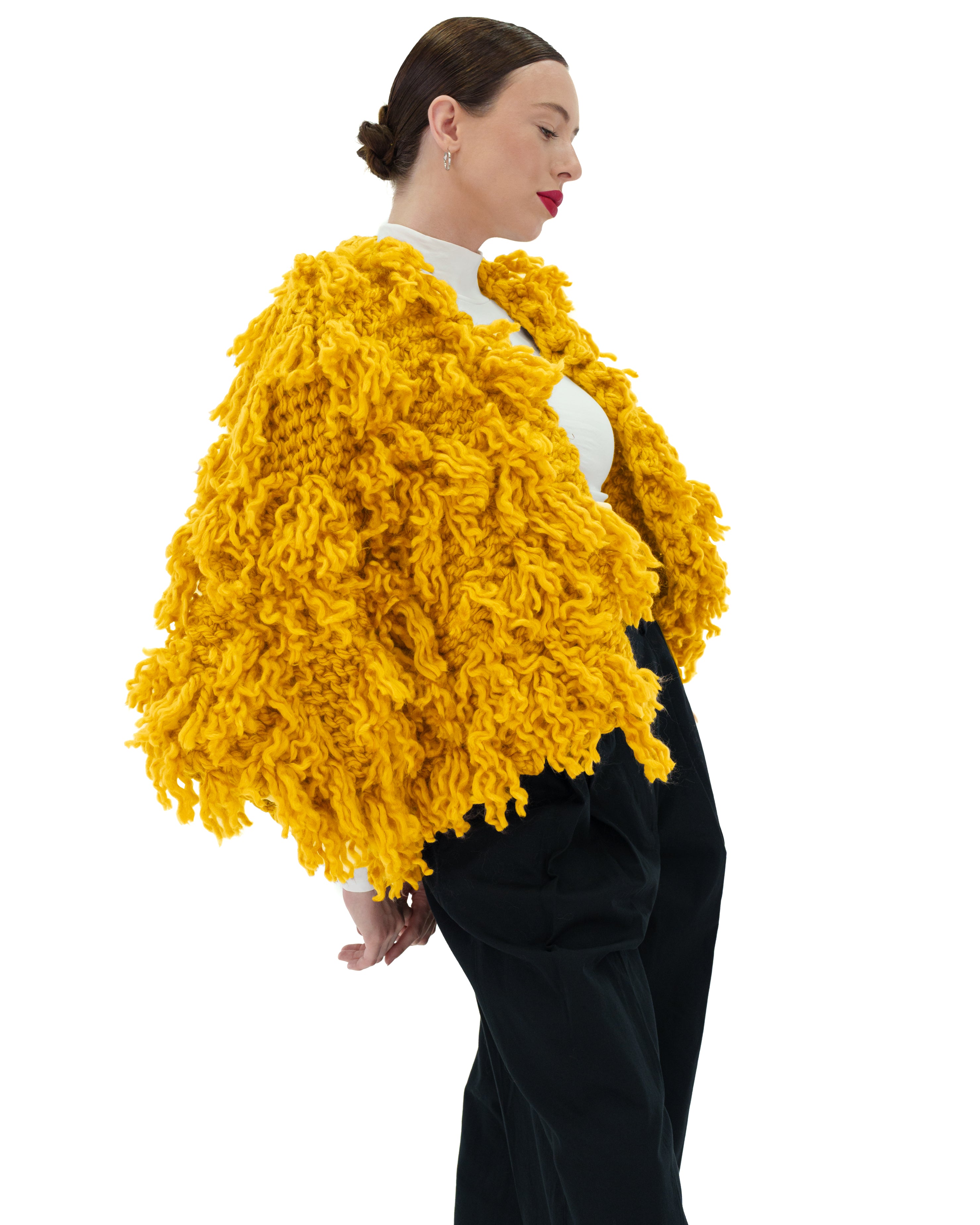 Women's Soft Fur-Like Cardigan - Cozy Winter Knit Sweater for Casual Wear, Office & Lounge