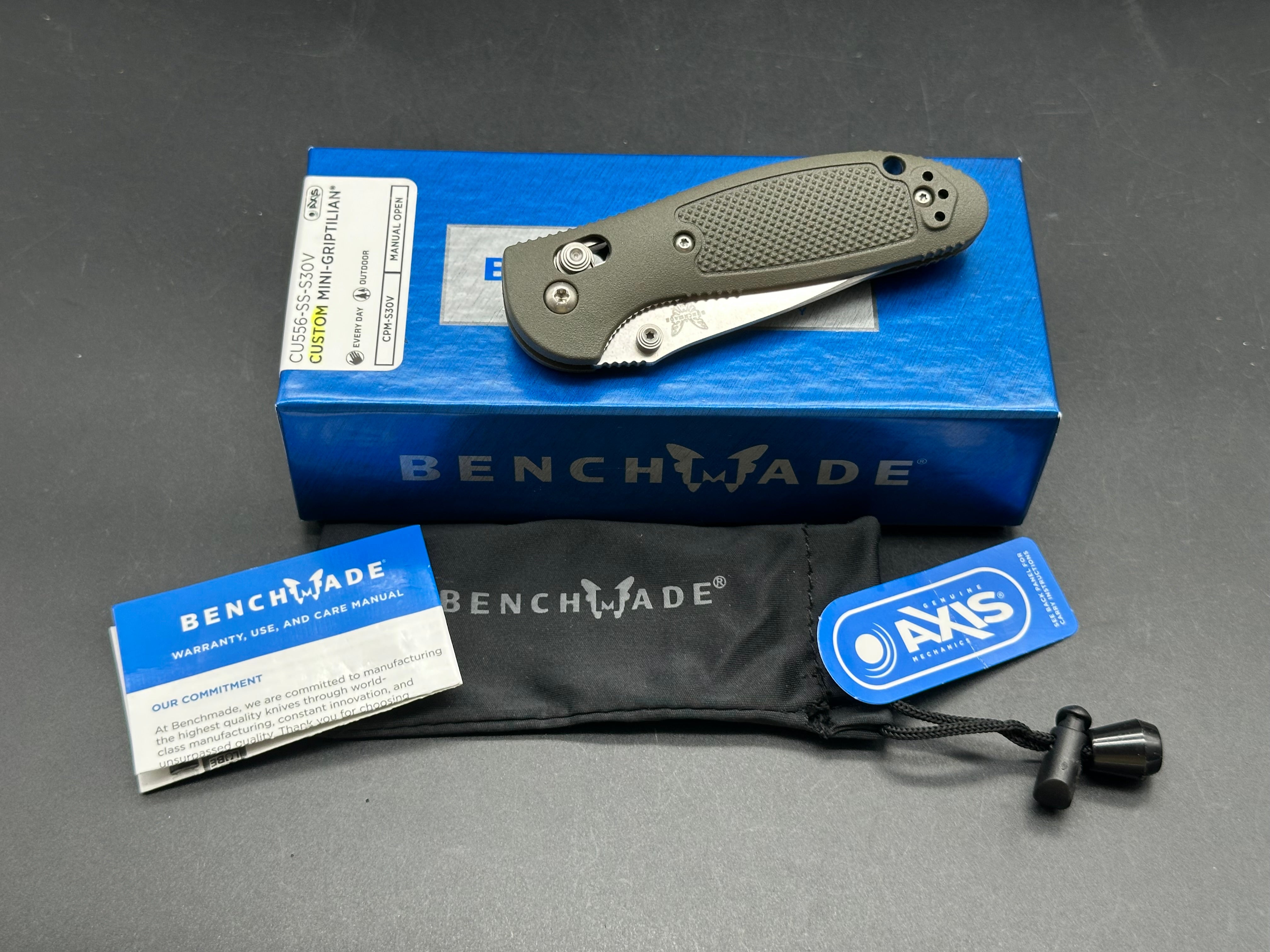 Benchmade Mini Griptilian Custom Knife - 2.91
