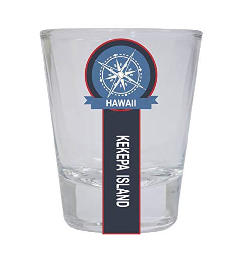 Hawaii Kekepa Island Nautical Themed Round Shot Glass - Perfect for Beach Parties, Gifts & Collectibles