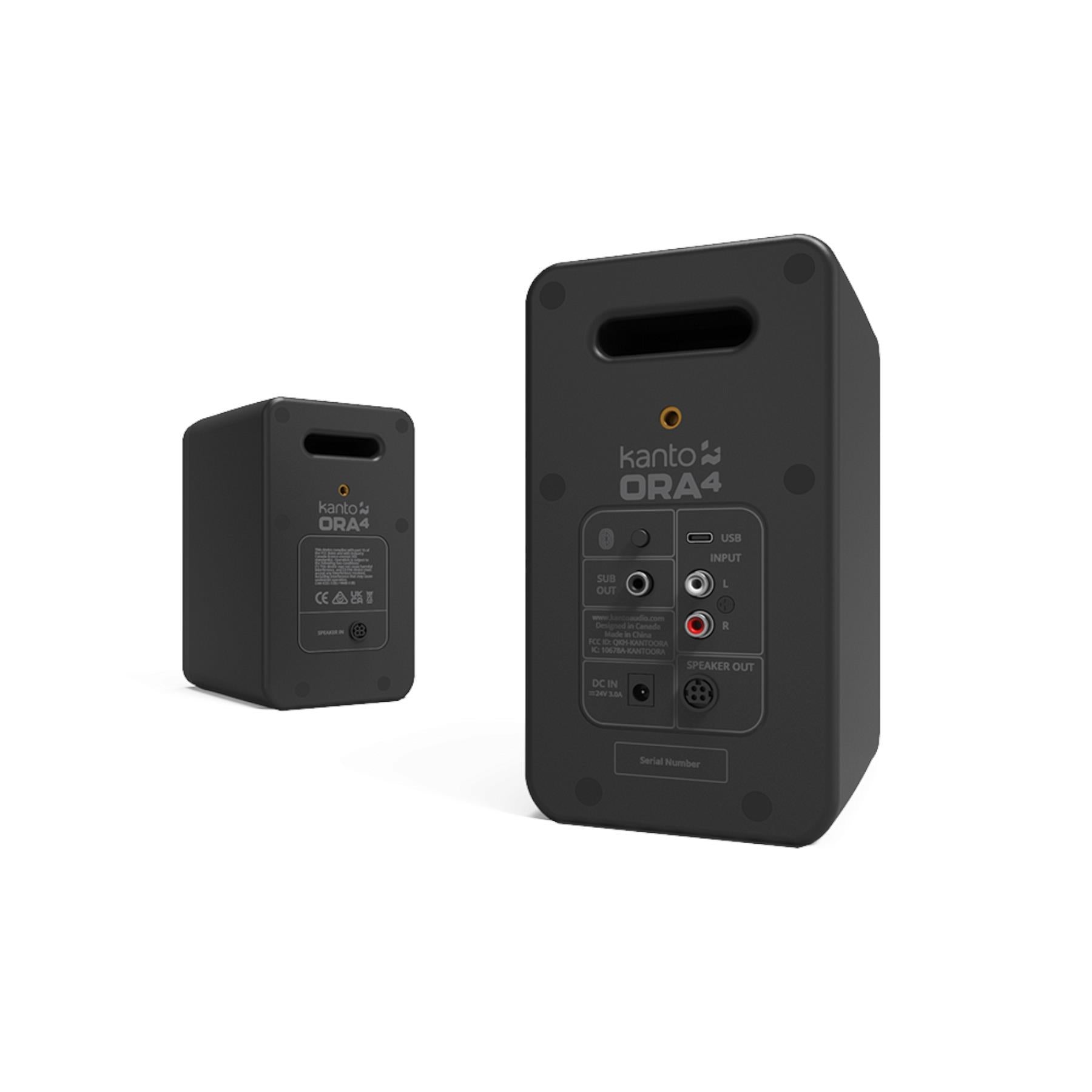 Kanto ORA4 Powered Reference Desktop Speakers - High-Fidelity Studio Monitors for Home & Office, Perfect for Music Production, Gaming, and Multimedia Entertainment
