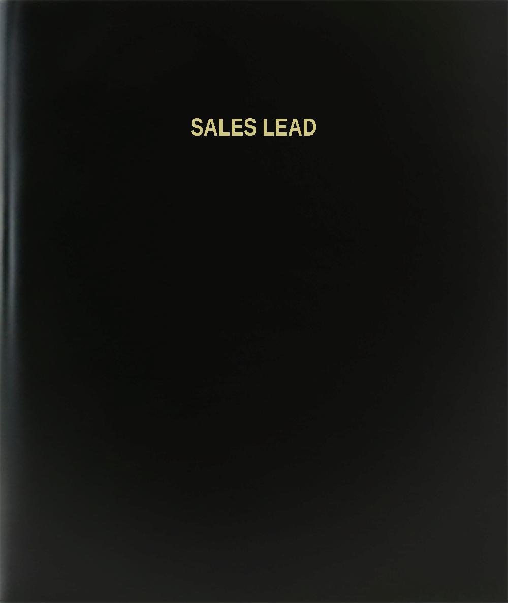 BookFactory Sales Lead Log Book - 120 Page Professional Journal, 8.5x11 Inch Black Hardbound Notebook for Business Tracking | Perfect for Sales Managers, Client Meetings & Daily Lead Organization