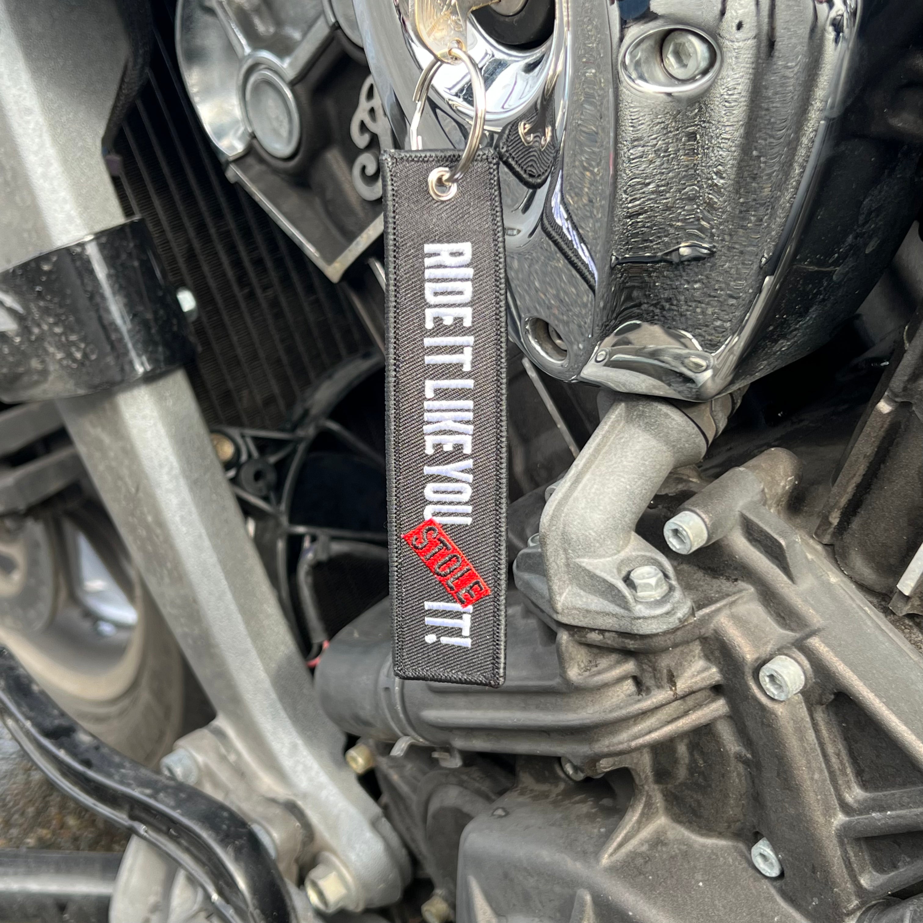 Motorcycle Key Chain - Ride It Like You Stole It - Durable & Stylish Bike Keyring for Motorcycle Enthusiasts - Perfect Gift for Bikers & Riding Adventures