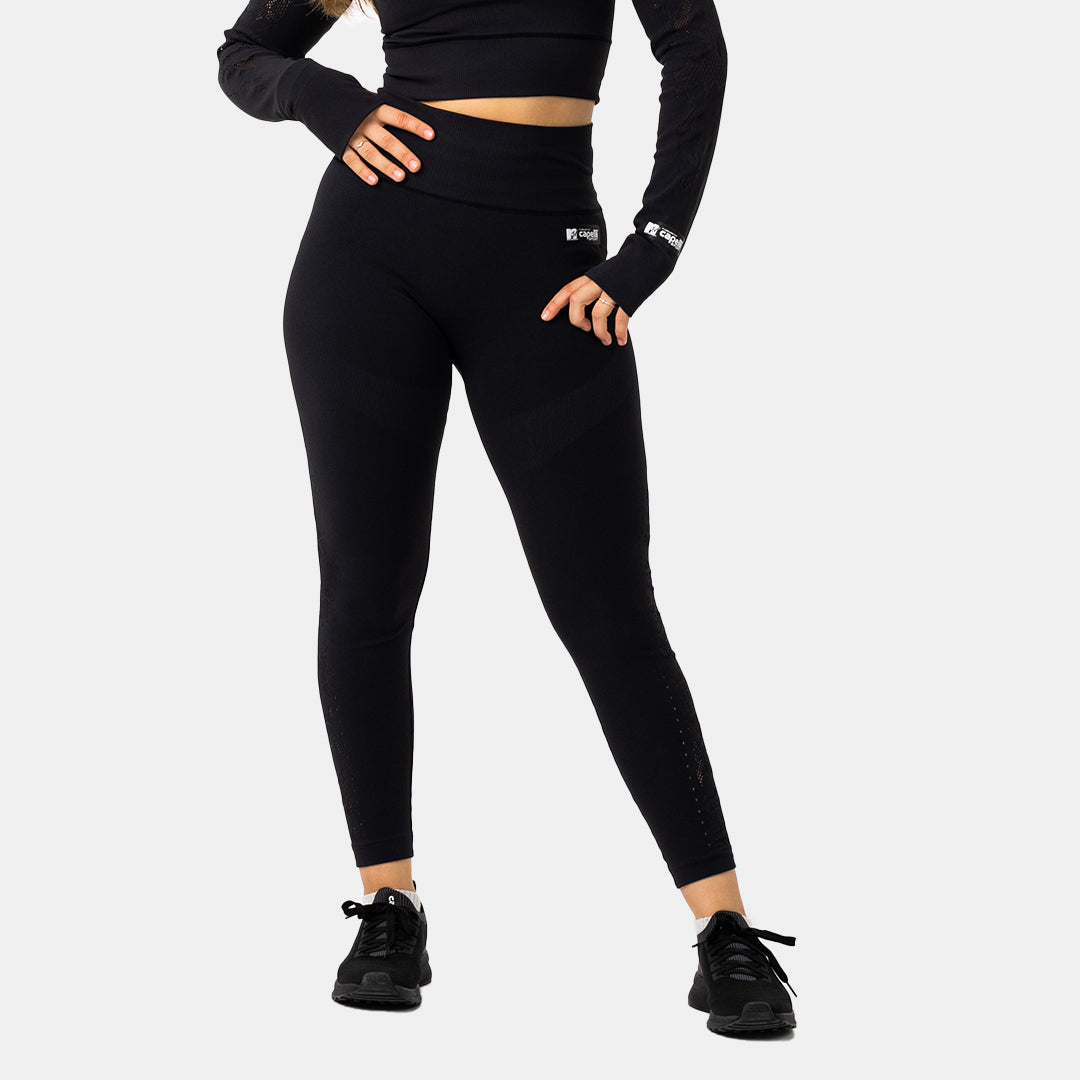 MTV Women's High Waist Yoga Leggings - Workout Running Gym Tights for Women - Comfortable & Stretchy Activewear for Yoga, Fitness & Daily Wear