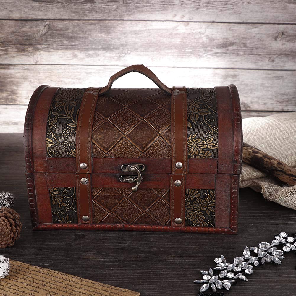 Vintage European Style Jewelry Storage Box - Elegant Lattice Organizer for Jewelry, Accessories & Small Items | Perfect for Home, Clothing Stores & Gift Giving