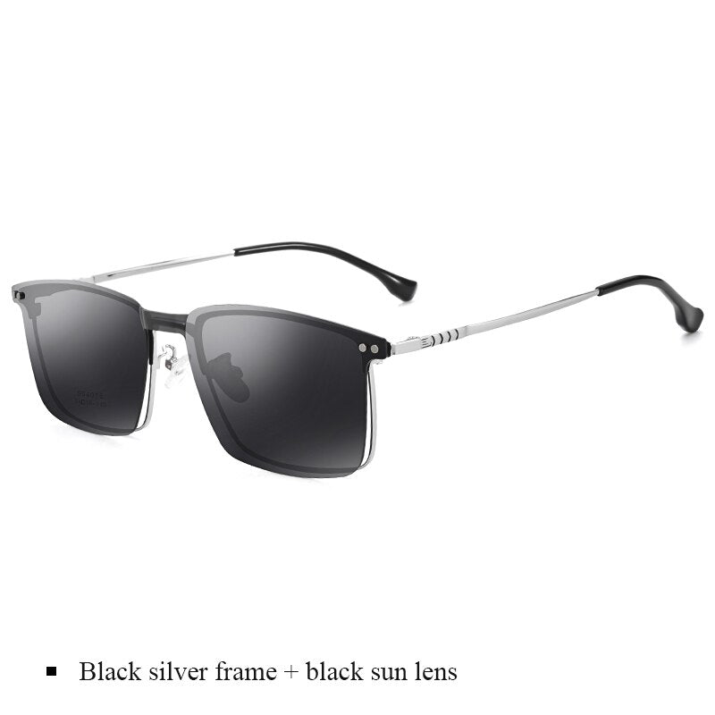 Black silver frame