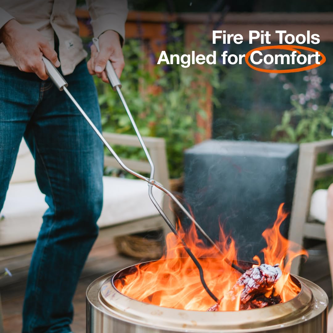 **Solo Stove Fire Pit Accessories - 2-in-1 Roasting Sticks & Fire Poker for Camping, Backyard, RV - Durable Firewood Tools for Marshmallows & Bonfires**    *(Optimized for Google SEO, includes use cases: camping, backyard, RV, marshmallows, bonfires)*
