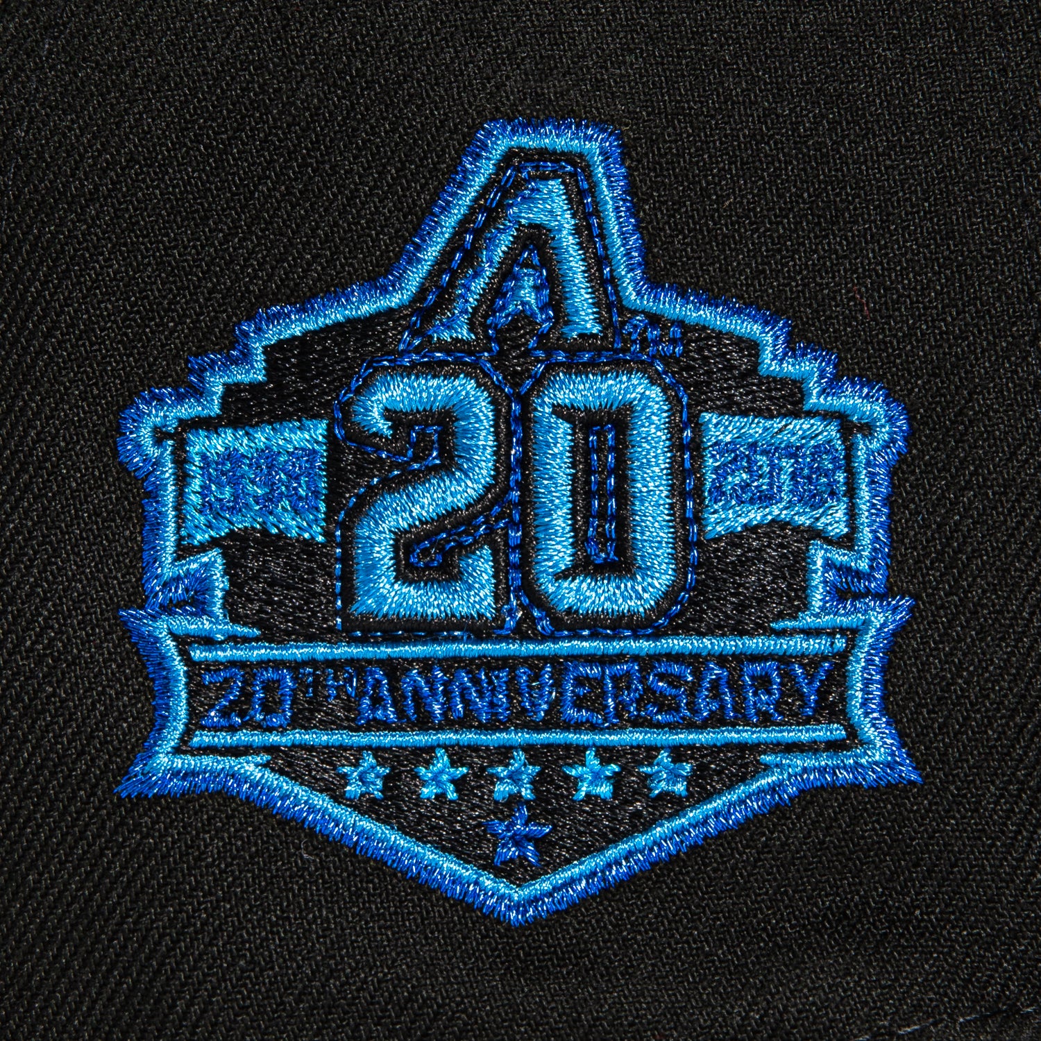 New Era 59Fifty MLB Arizona Diamondbacks 20th Anniversary Patch Snapback Hat - Black & Royal Blue - Official Licensed Baseball Cap for Men & Women - Perfect for Games, Fan Gear & Streetwear Fashion