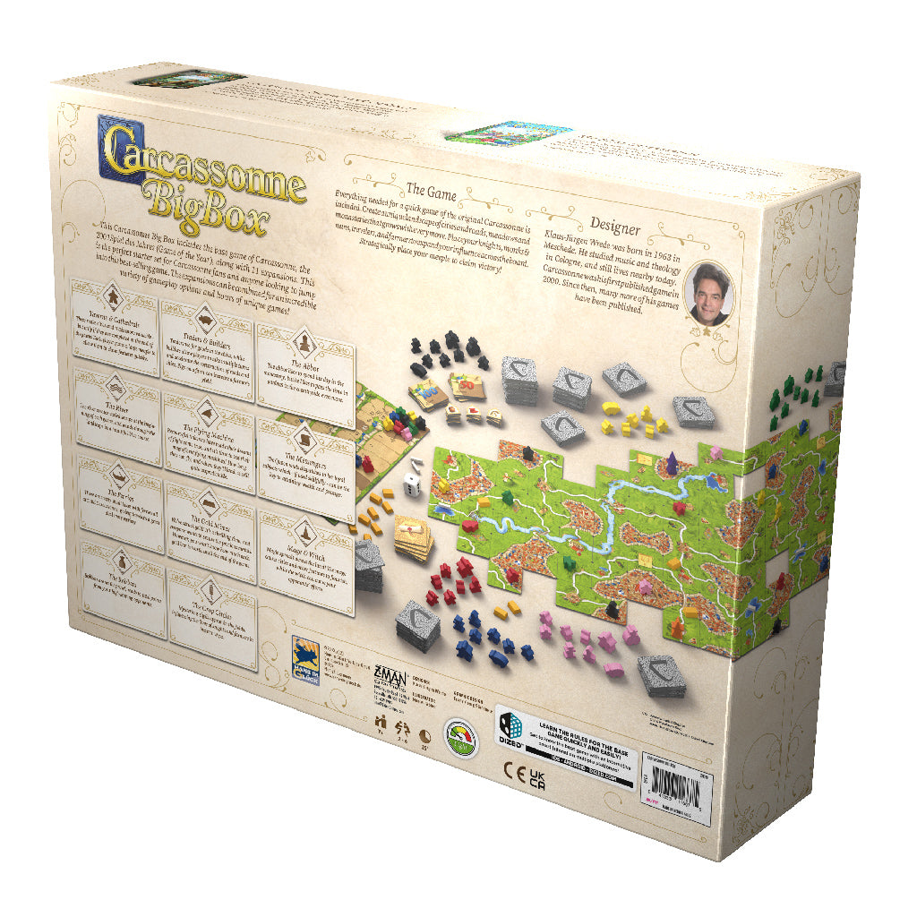 Carcassonne Big Box 2022 Edition - Award-Winning Strategy Board Game for Family & Friends - Perfect for Game Nights, Parties & Indoor Activities