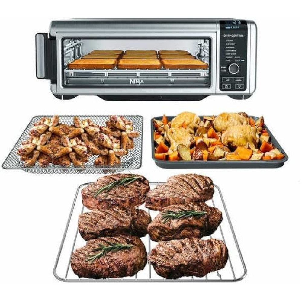 Ninja FT205CO Digital Air Fryer Pro 10-in-1 Countertop Oven with Home Essentials Warranty - Perfect for Baking, Roasting, and Air Frying at Home