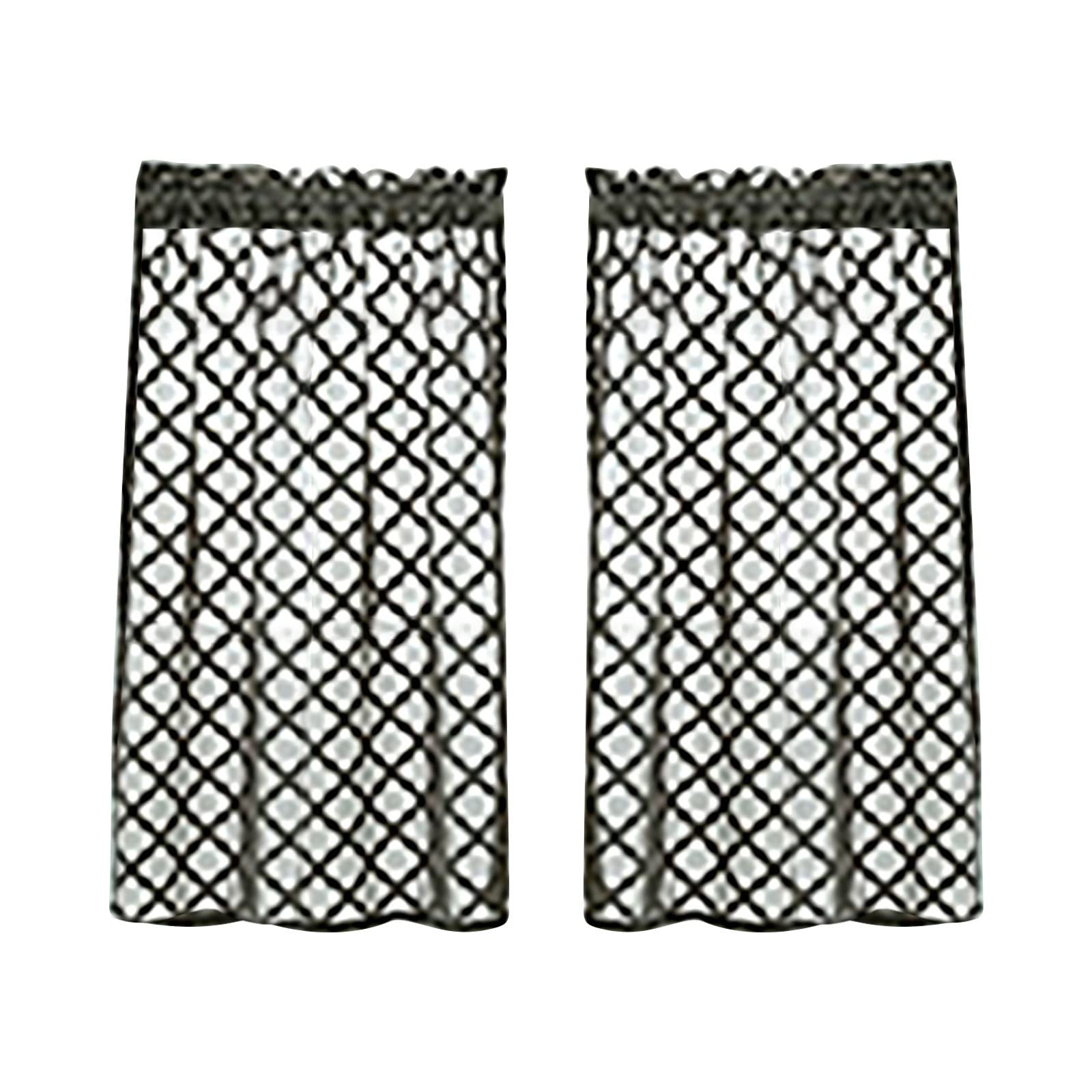 24 x 35 Inch Clear Heavy Shower Curtain Liner - 2 Panels Waterproof Bathroom Window Screen for Kitchen, Bedroom & Coffee Shop Decor