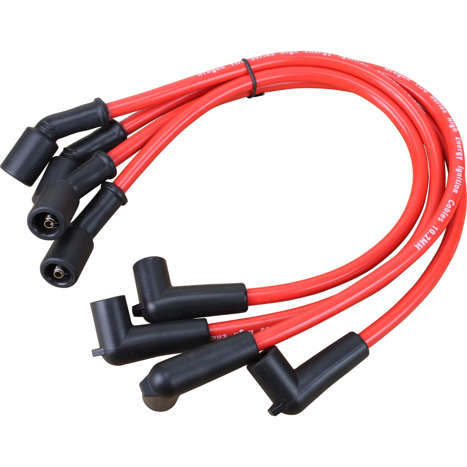 High Performance LS Ignition Coil Conversion Kit - 10MM Low Ohm 600F Spark Plug Wire Set for 2004-2011 Mazda RX-8 (OEM Fit PWJ204) - Improves Engine Performance & Acceleration for Racing & Daily Driving