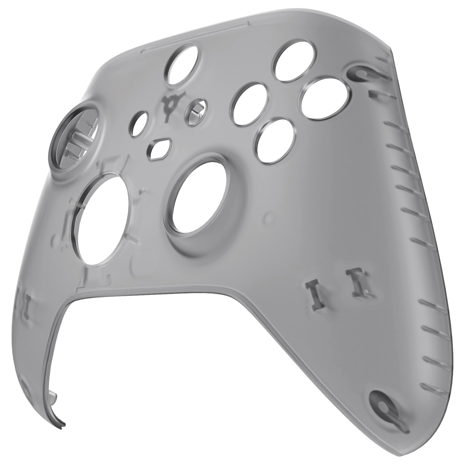 eXtremeRate Clear Black Replacement Faceplate for Xbox Series X & S Controller - Custom Front Housing Shell for Xbox Core Wireless Controller (Controller Not Included) - Perfect for Gaming, Streaming & Personalization