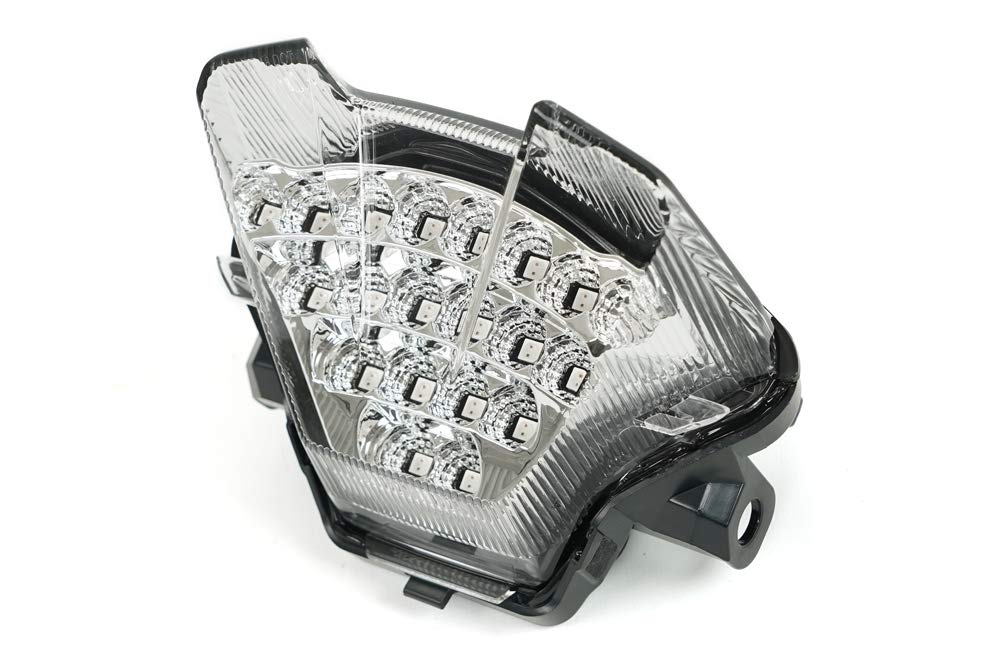 Sequential LED Tail Lights Clear Lens for 2018-2020 Yamaha MT-07 - High Visibility Brake Lights for Night Riding & Enhanced Safety